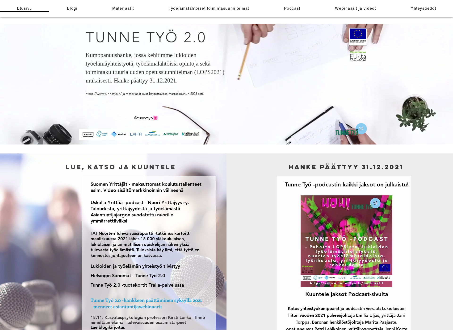 Screenshot for tunnetyo.fi