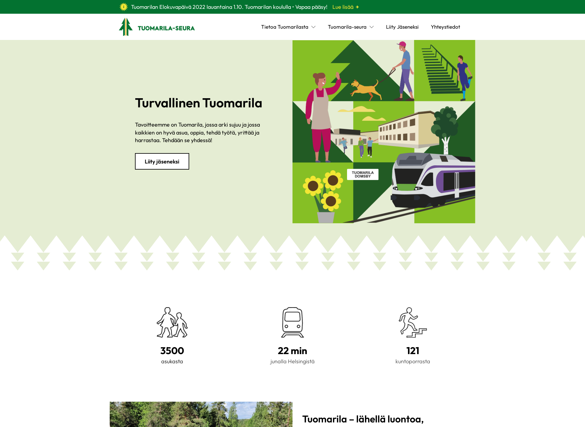 Screenshot for tuomarila.fi