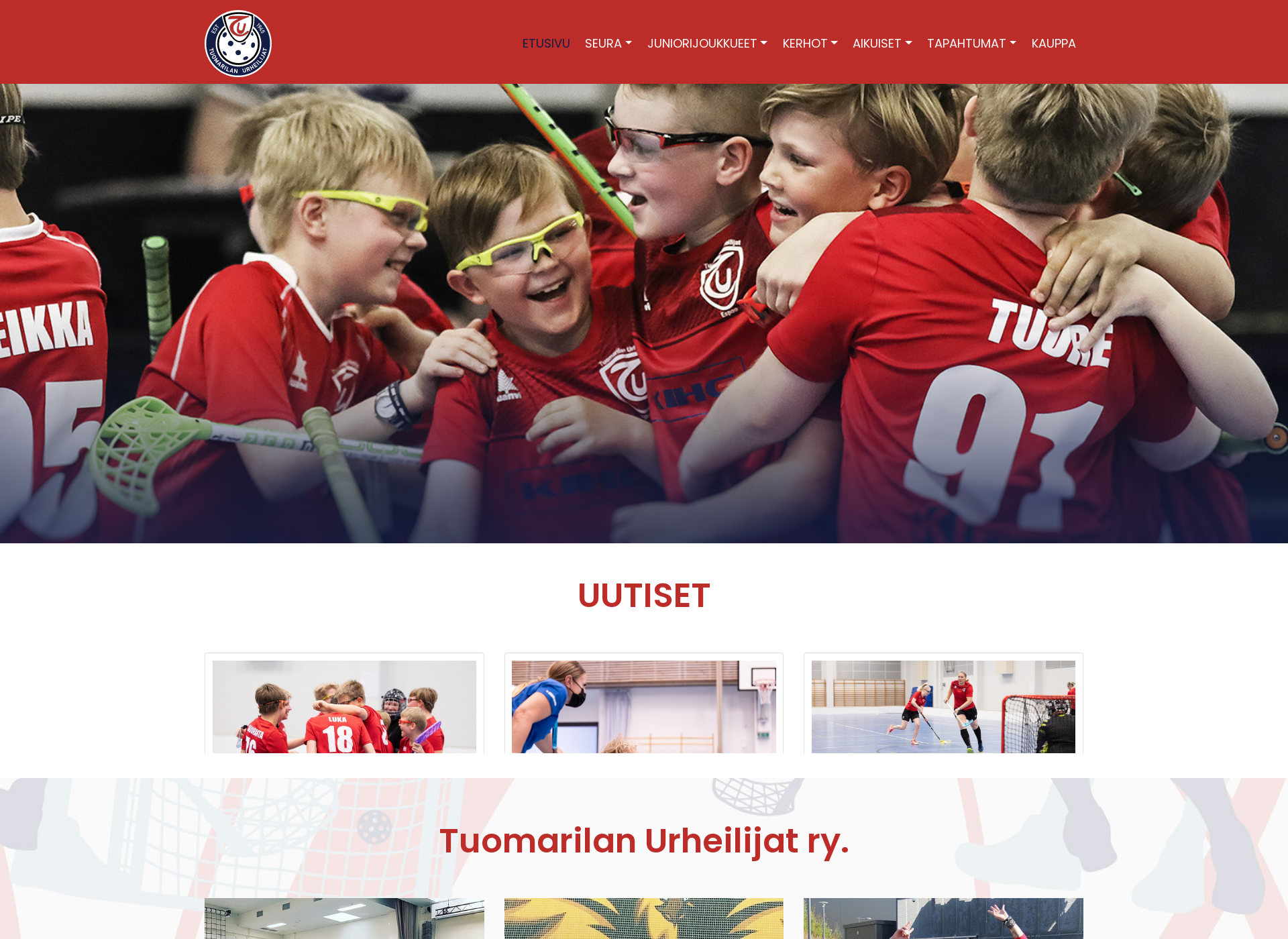 Screenshot for tuomarilanurheilijat.fi