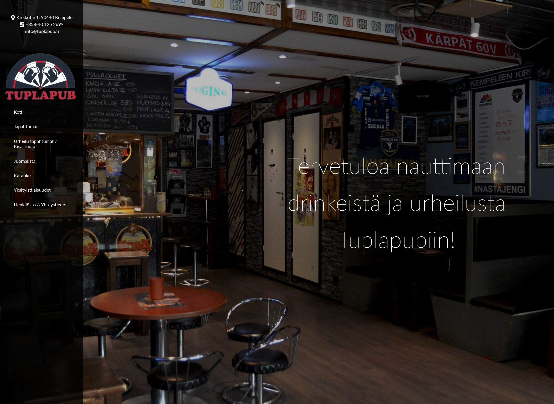 Screenshot for tuplapub.fi