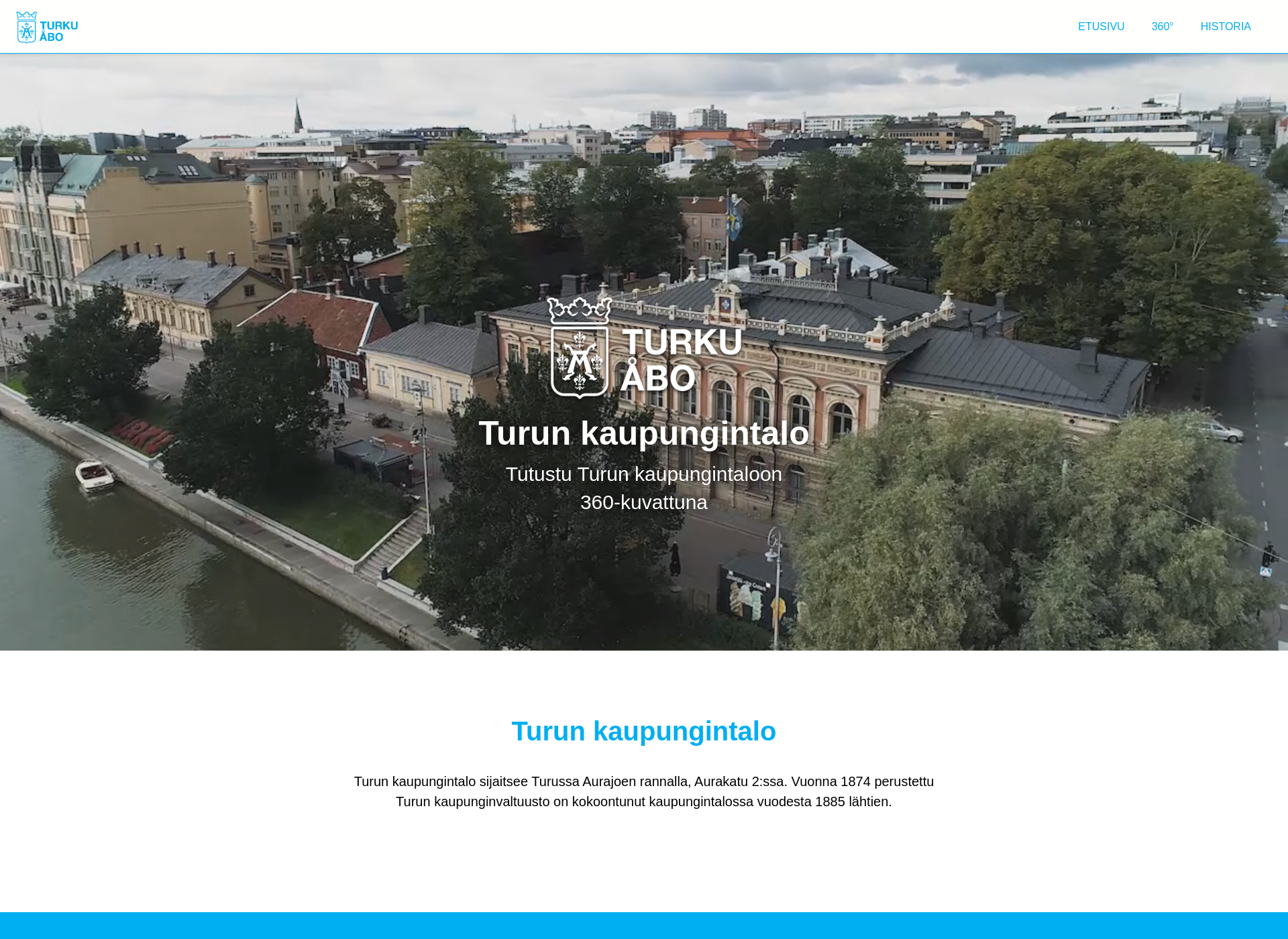 Skärmdump för turunkaupungintalo.fi