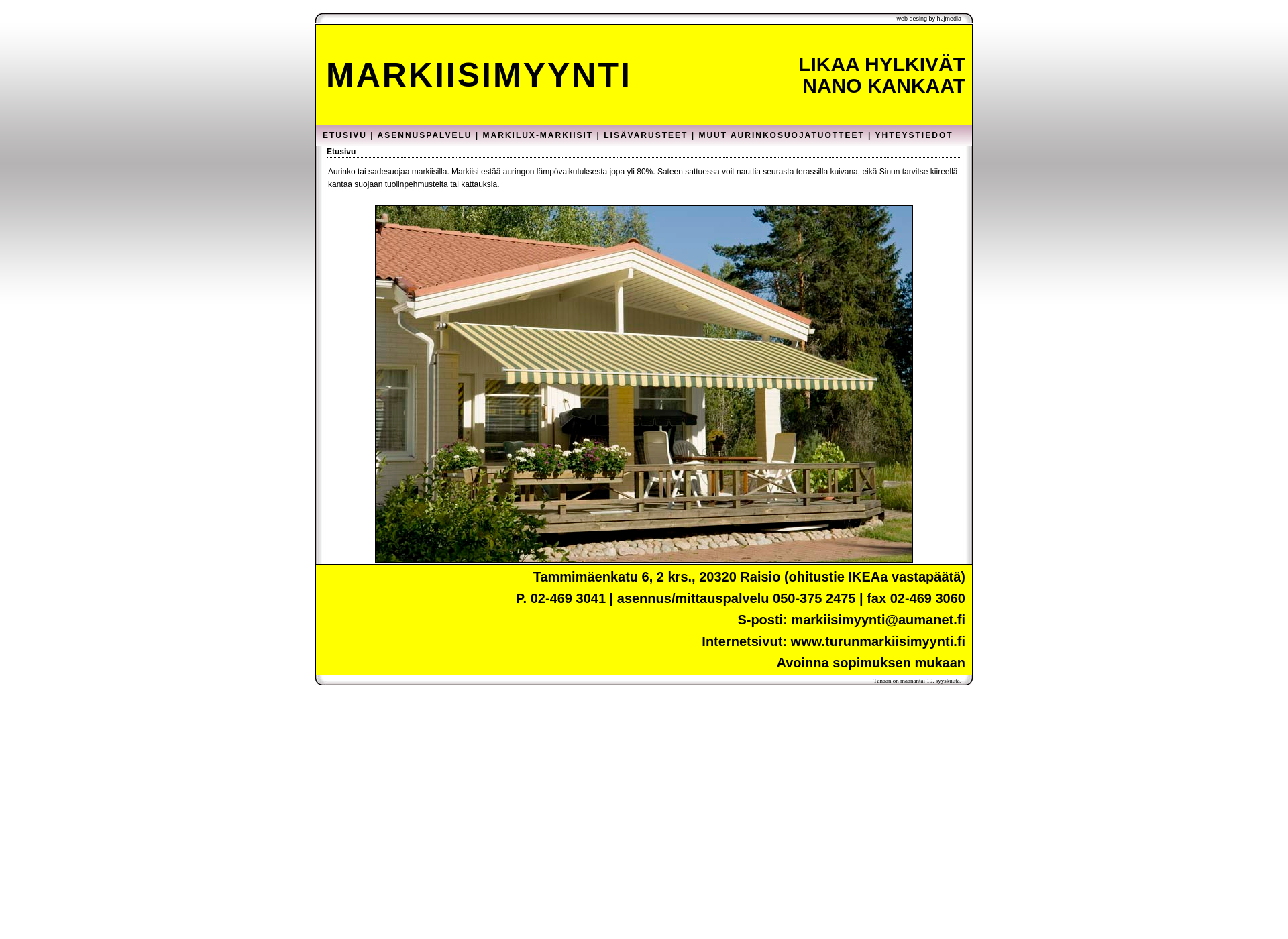Screenshot for turunmarkiisimyynti.fi