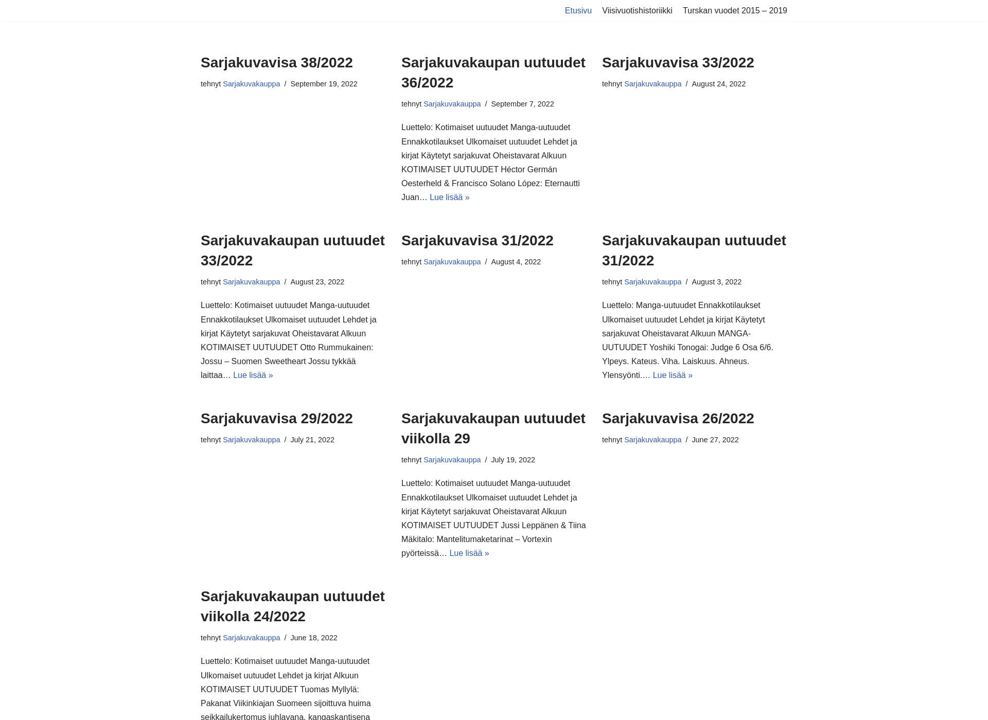 Screenshot for turunsarjakuvakauppa.fi