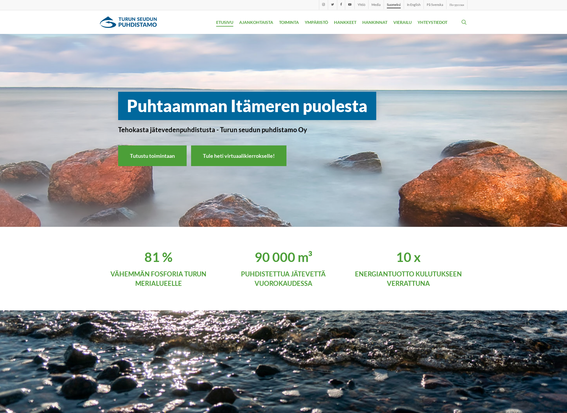 Screenshot for turunseudunpuhdistamo.fi