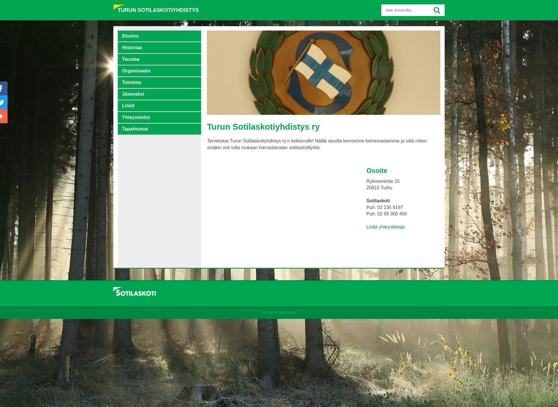 Screenshot for turunsotilaskoti.fi