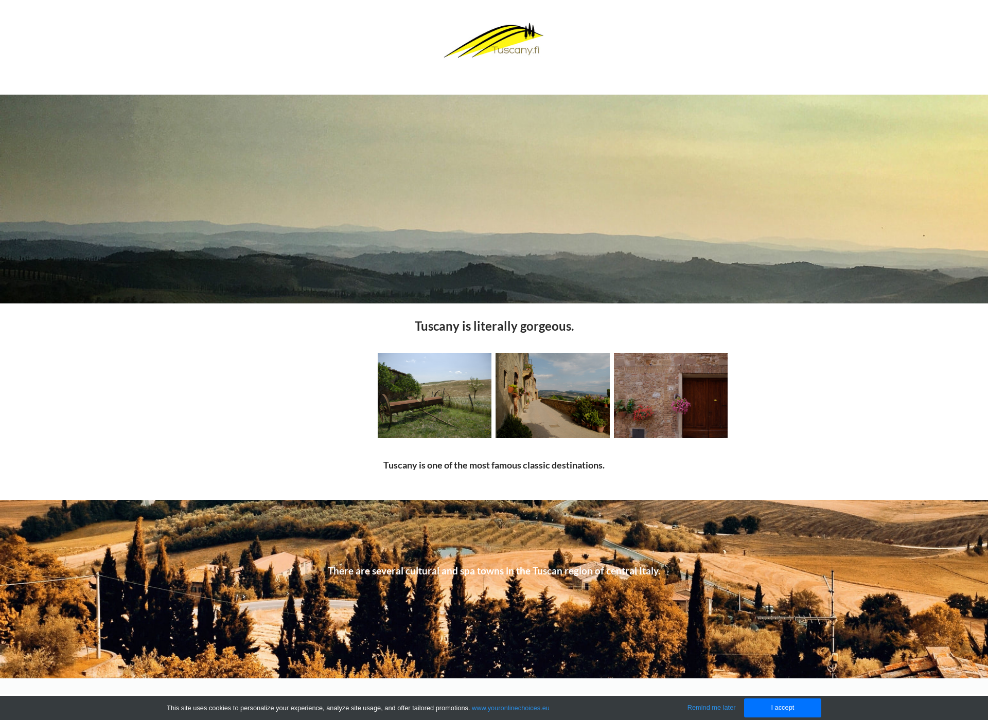 Screenshot for tuscany.fi