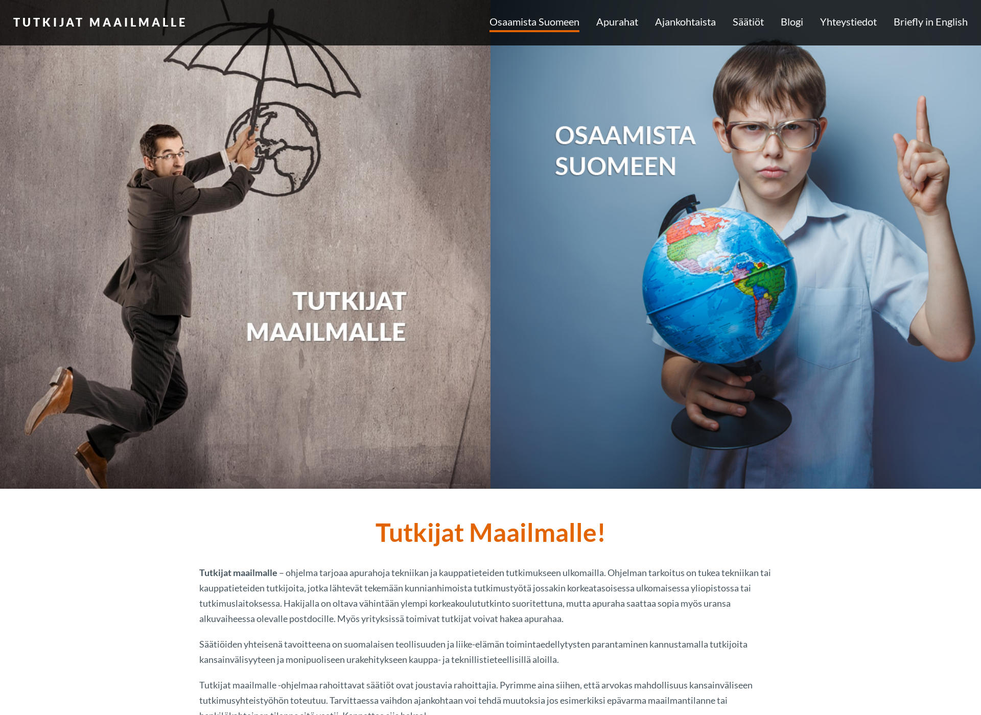 Screenshot for tutkijatblogi.fi