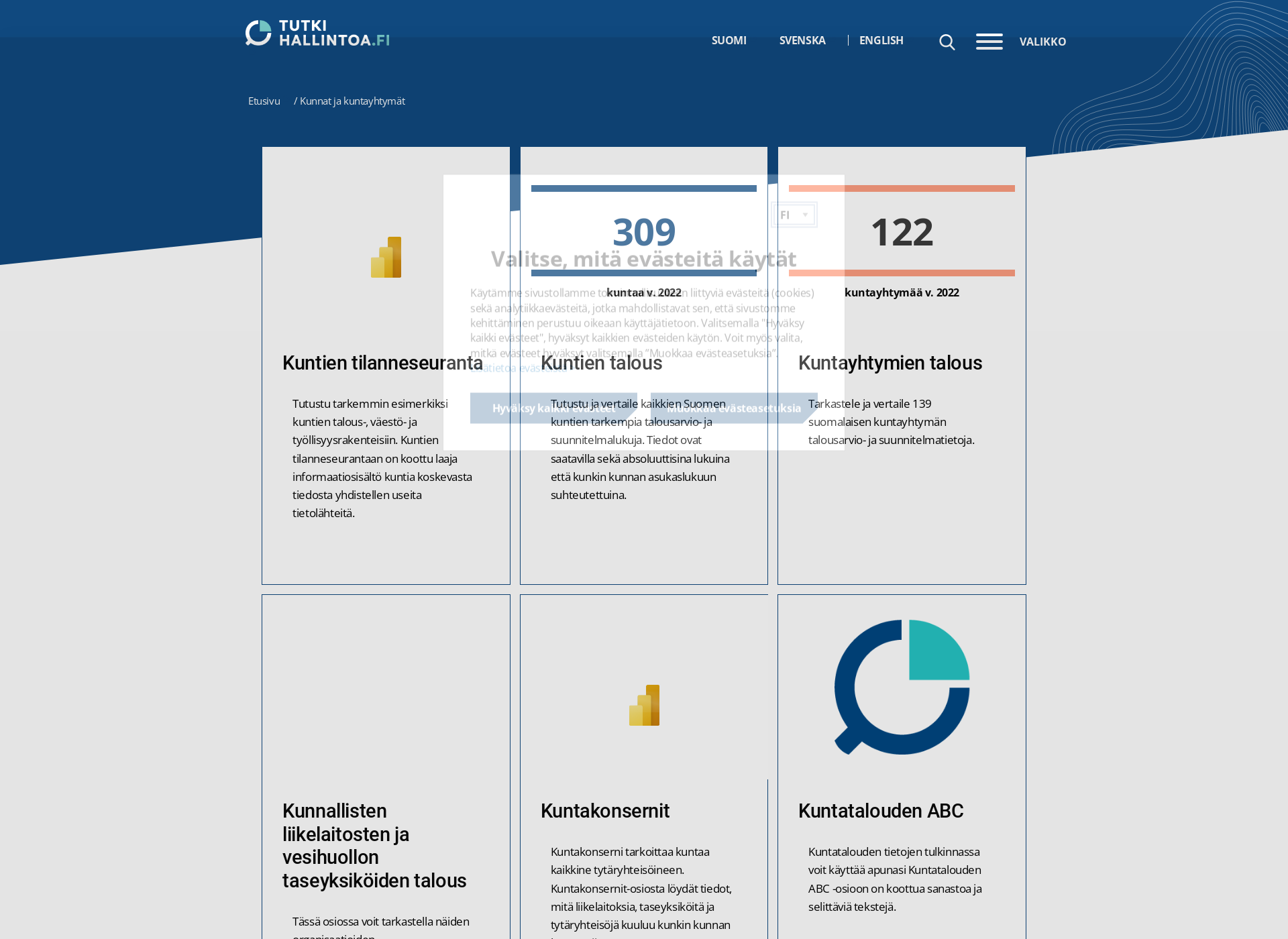 Screenshot for tutkikuntia.fi