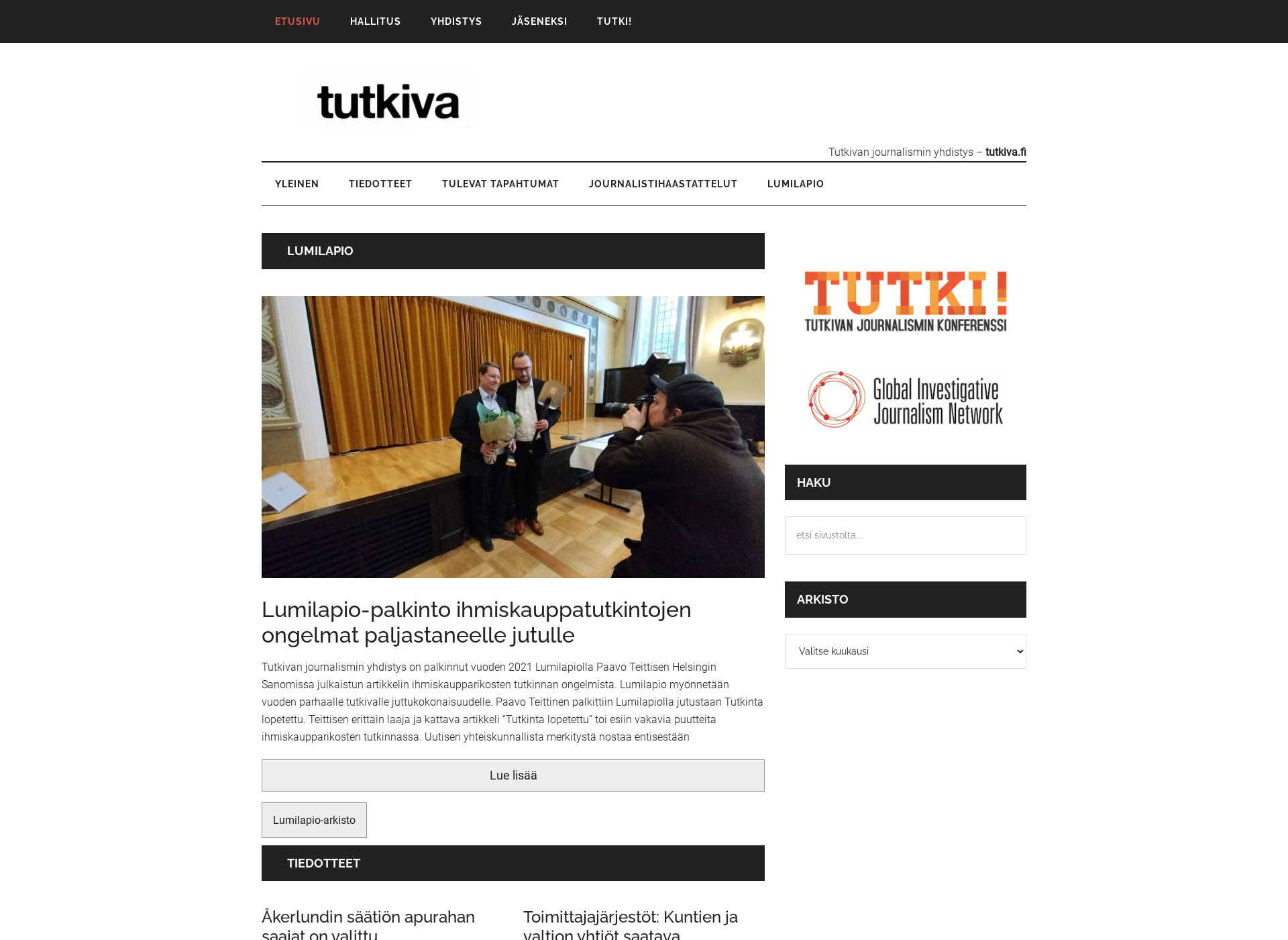 Screenshot for tutkiva.fi