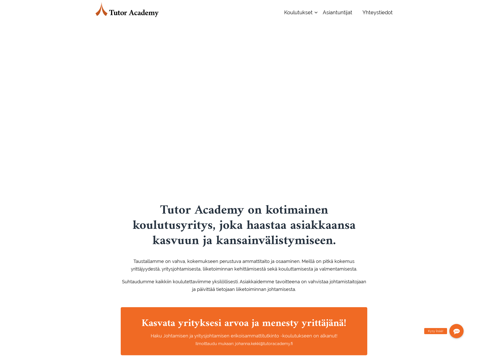 Screenshot for tutoracademy.fi