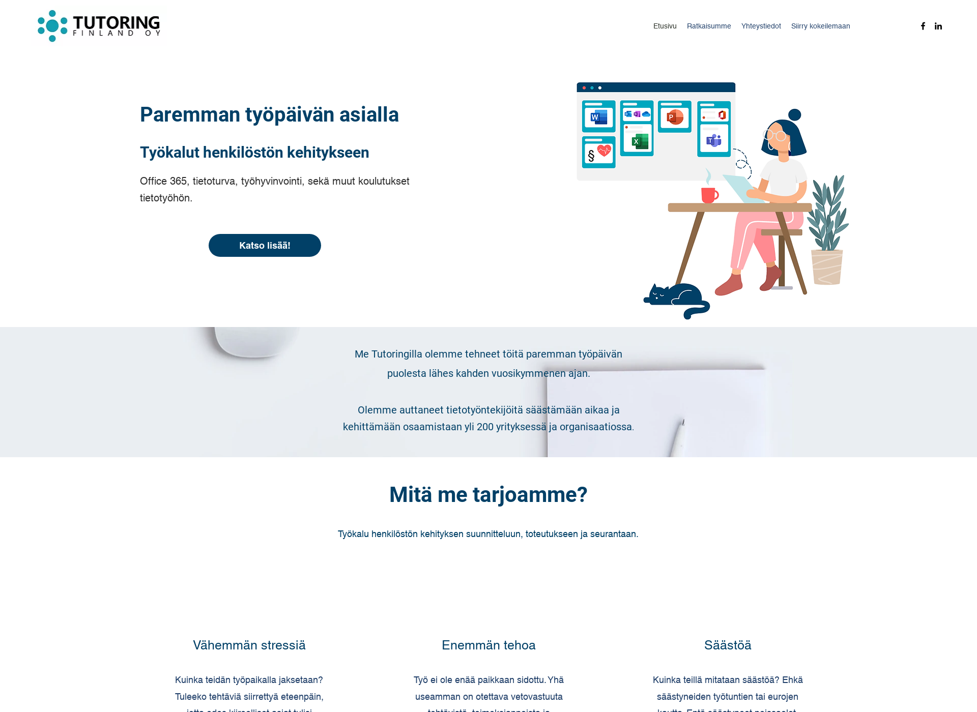 Screenshot for tutoring.fi