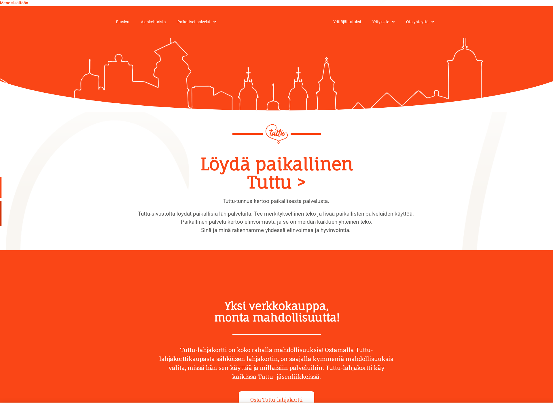 Screenshot for tuttuyrittaja.fi