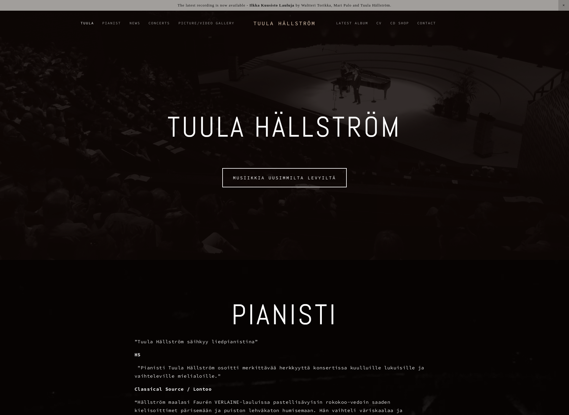 Screenshot for tuulahallstrom.fi