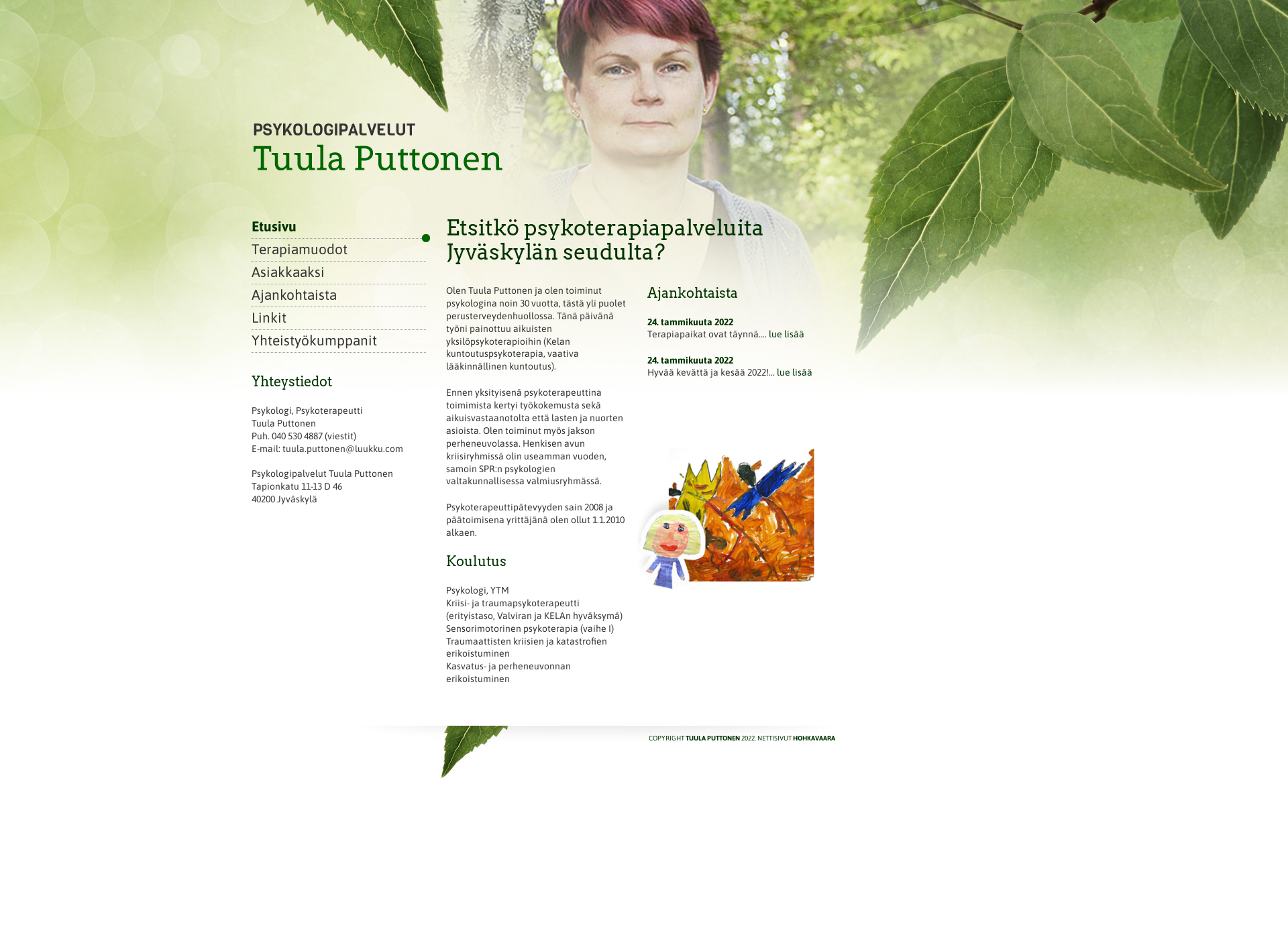 Skärmdump för tuulaputtonen.fi