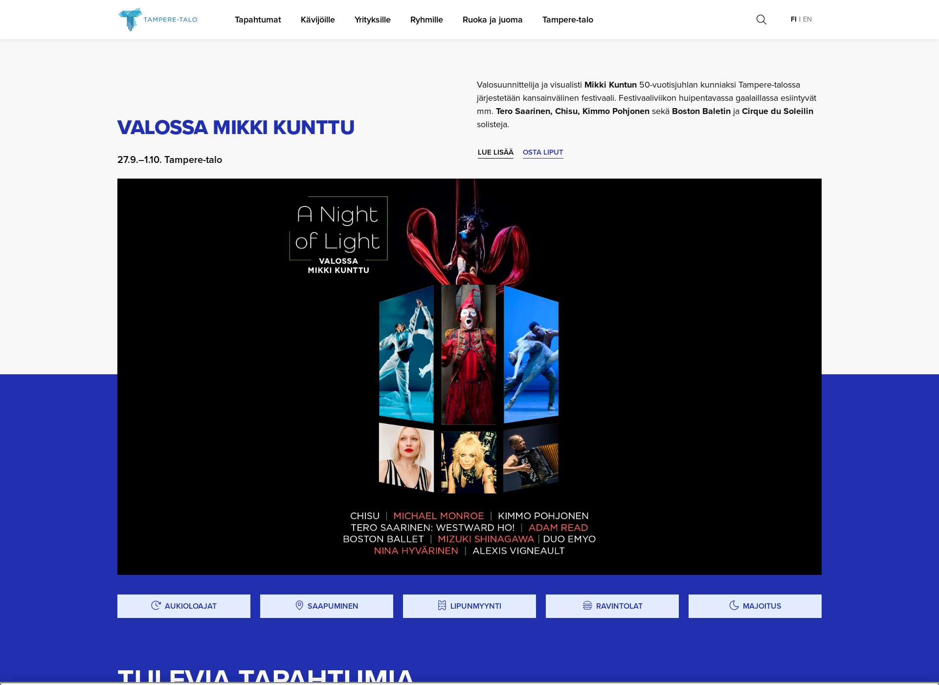 Screenshot for tuulensuunpalatsi.fi