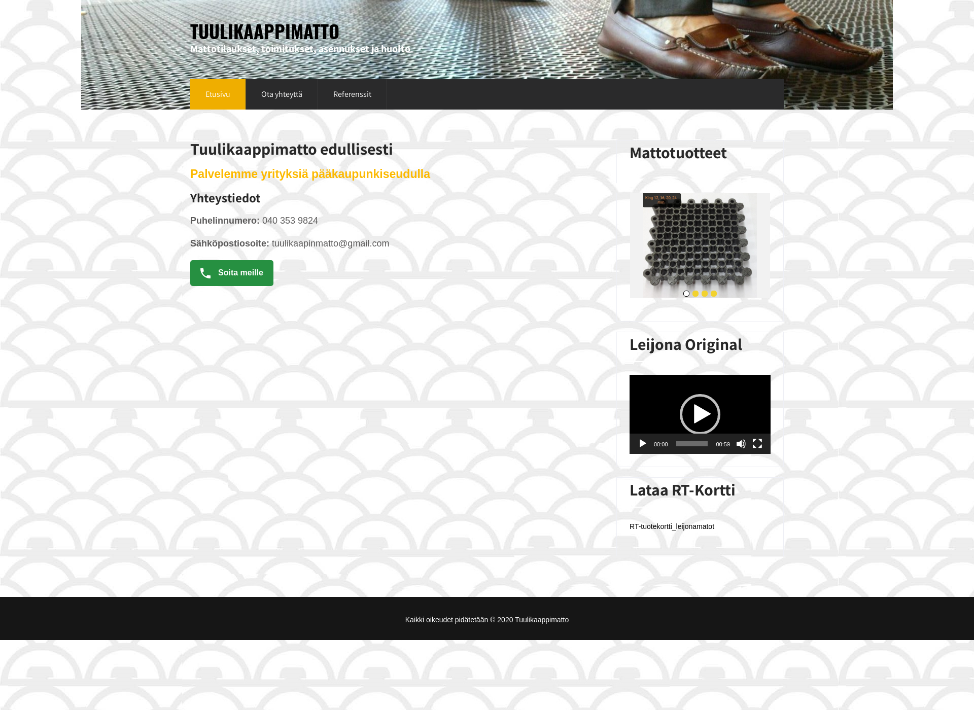 Screenshot for tuulikaapinmatto.fi