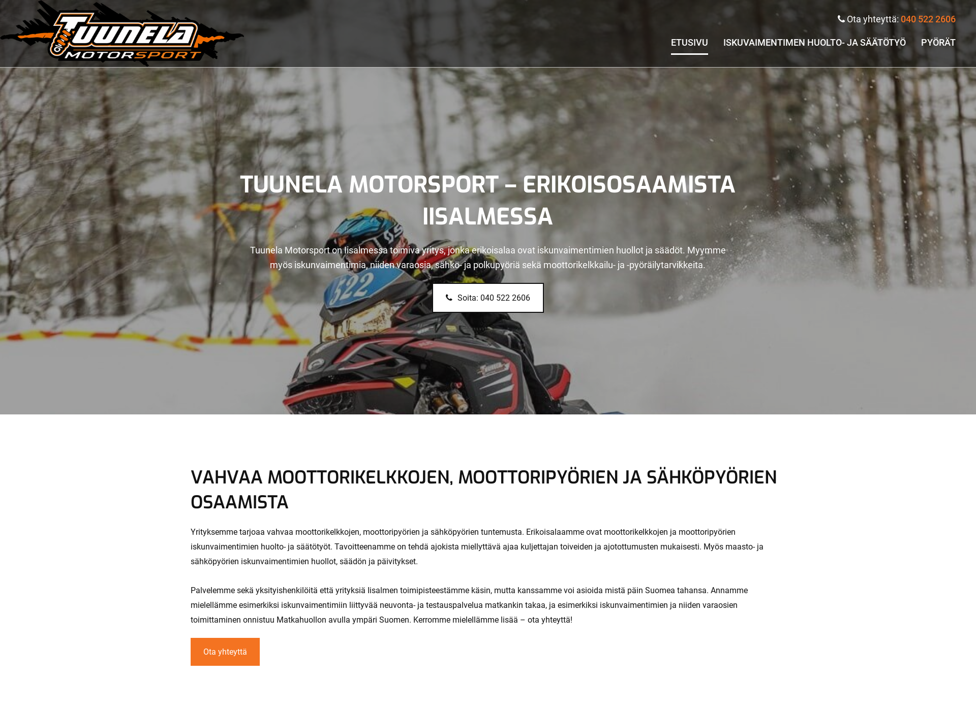 Screenshot for tuunelamotorsport.fi