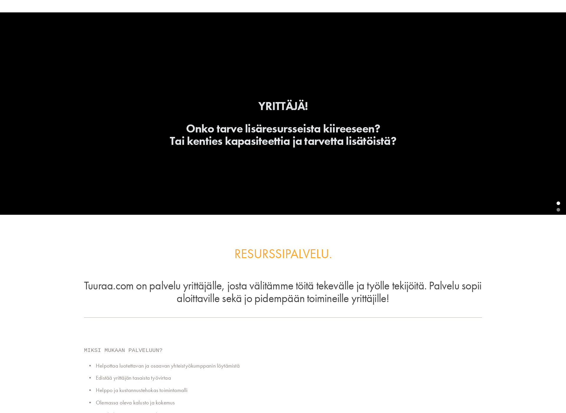 Screenshot for tuuraa.fi