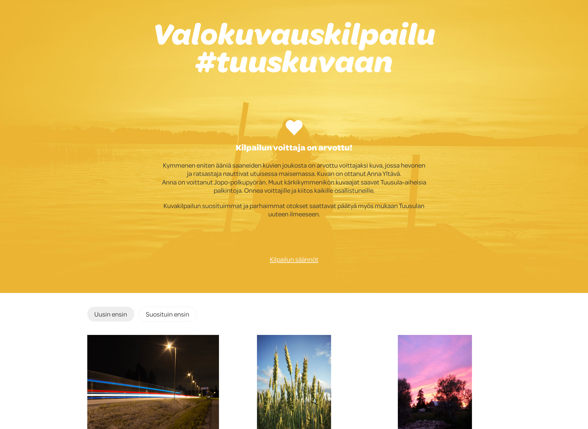 Skärmdump för tuuskuvaan.fi