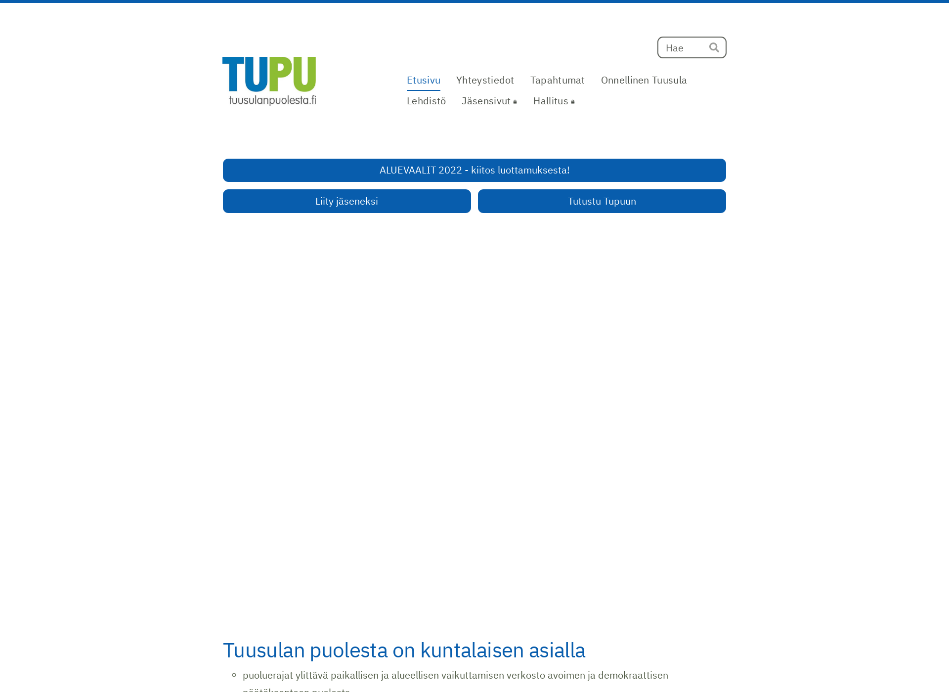 Screenshot for tuusulanpuolesta.fi