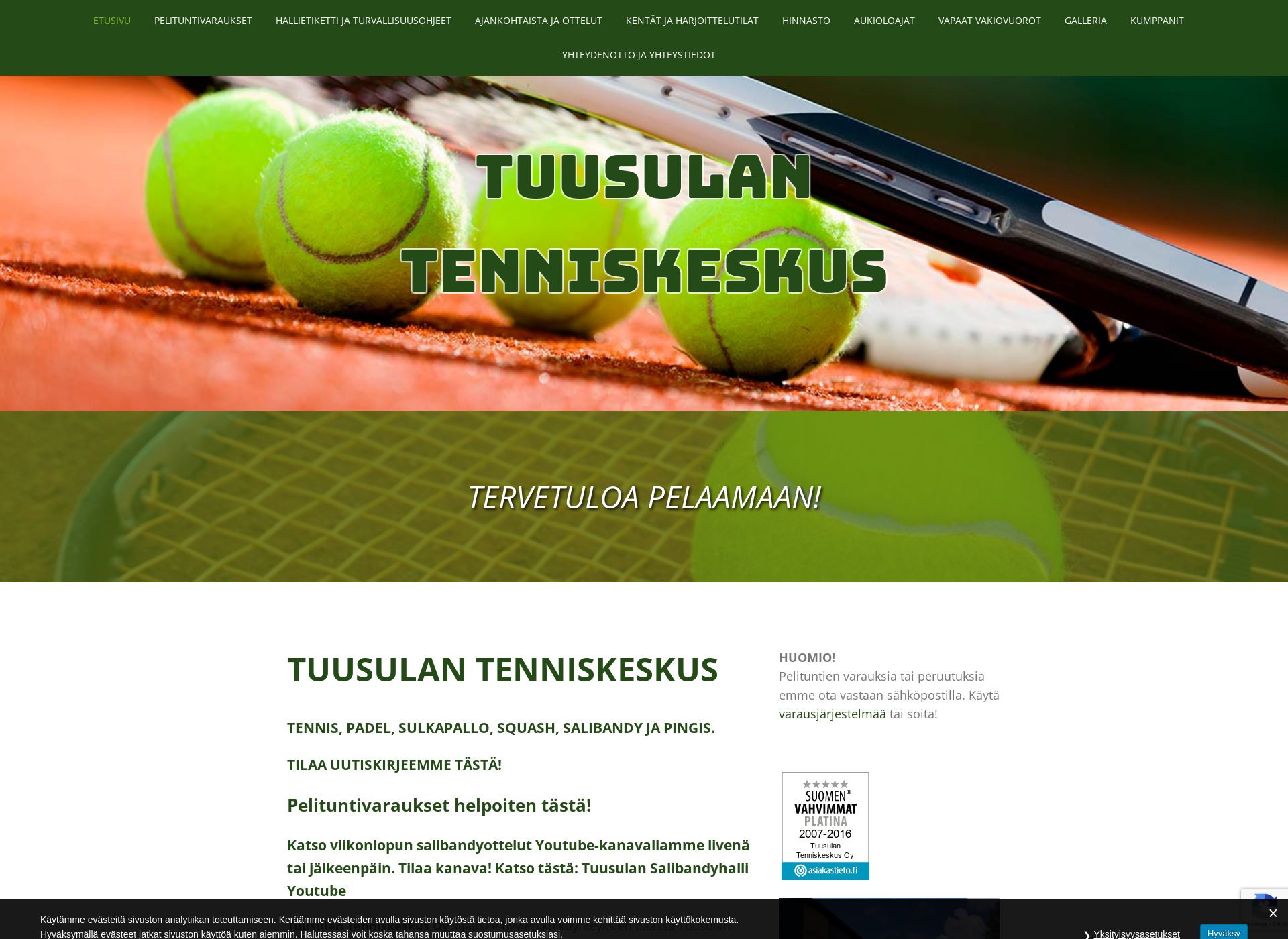 Screenshot for tuusulantenniskeskus.fi