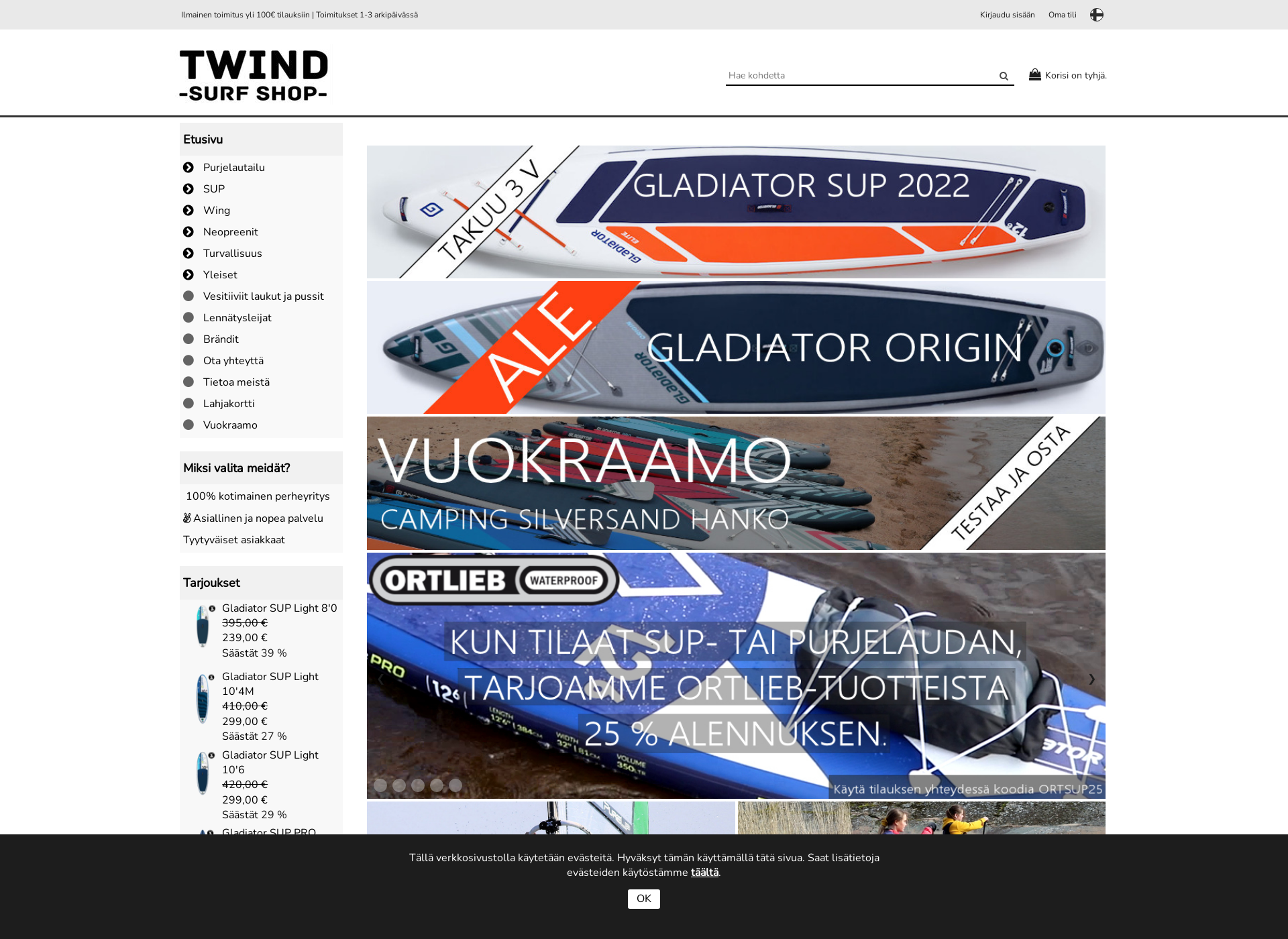 Skärmdump för twind.fi