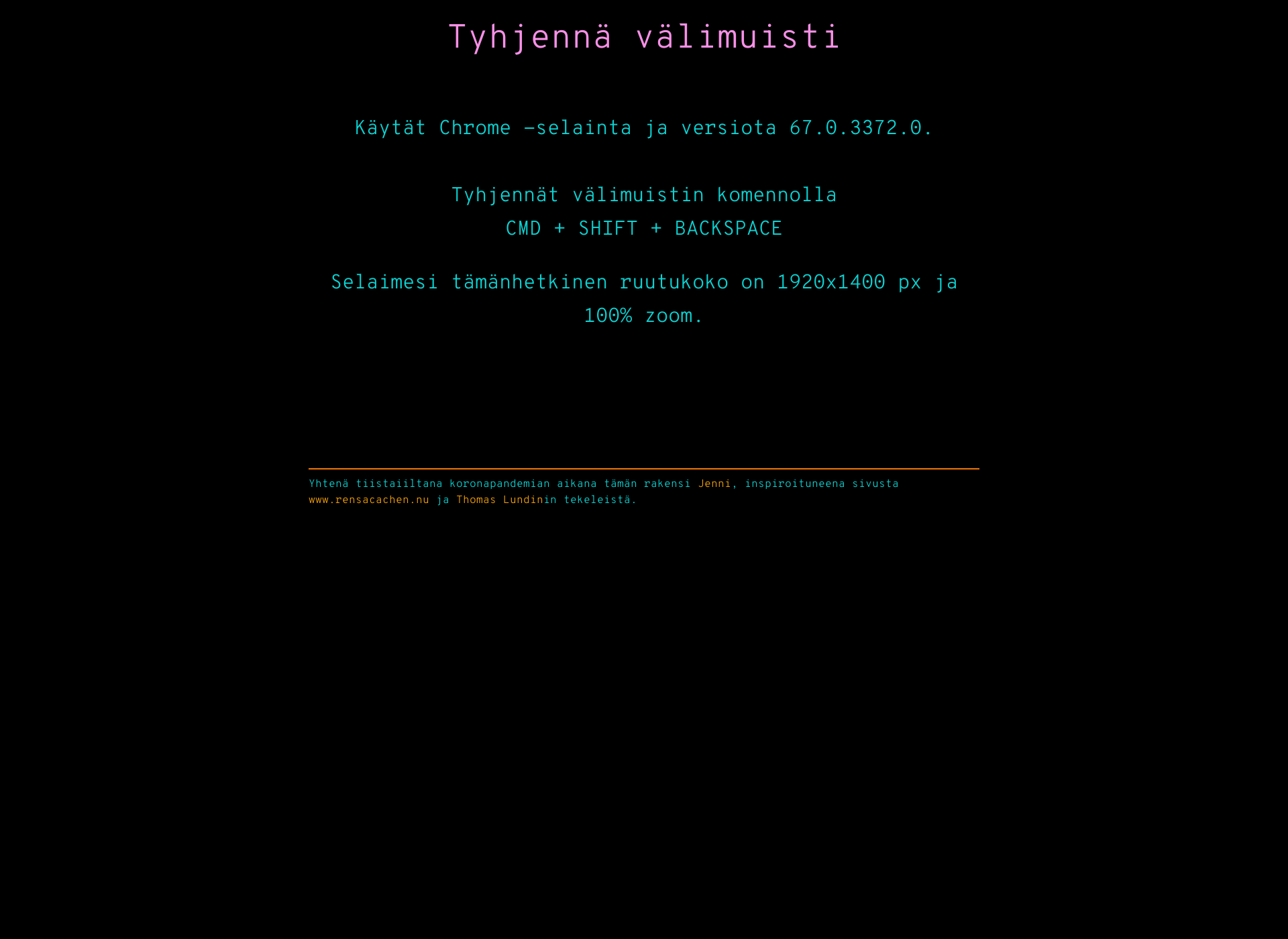 Screenshot for tyhjennävälimuisti.fi