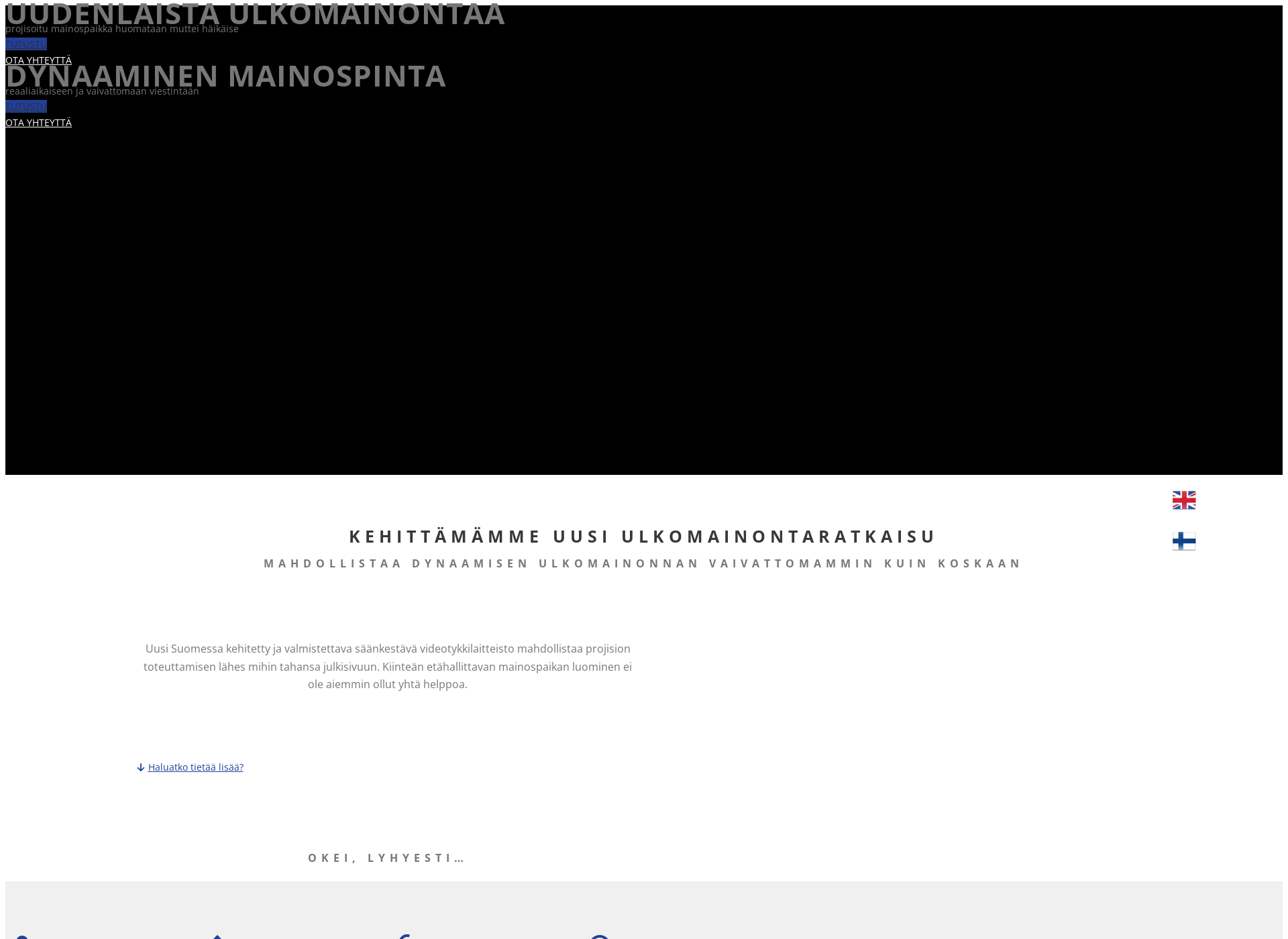 Skärmdump för tykkimainos.fi