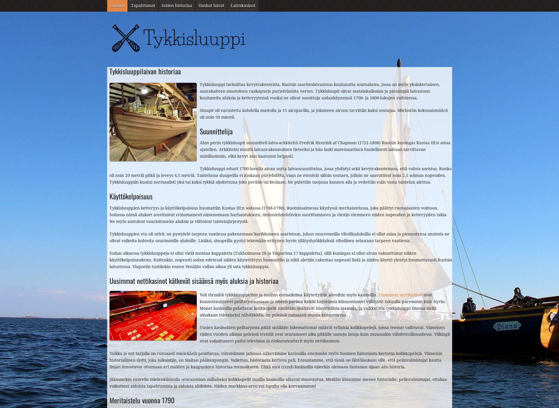 Screenshot for tykkisluuppi.fi