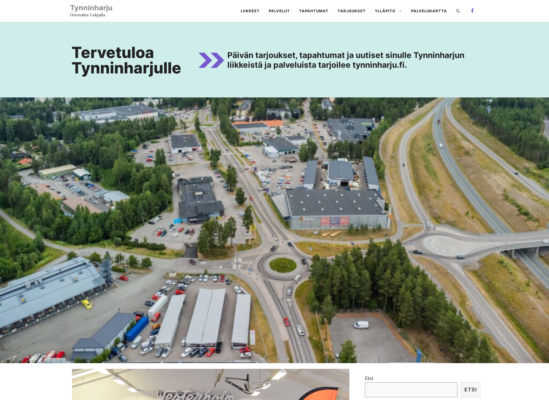 Skärmdump för tynninharju.fi