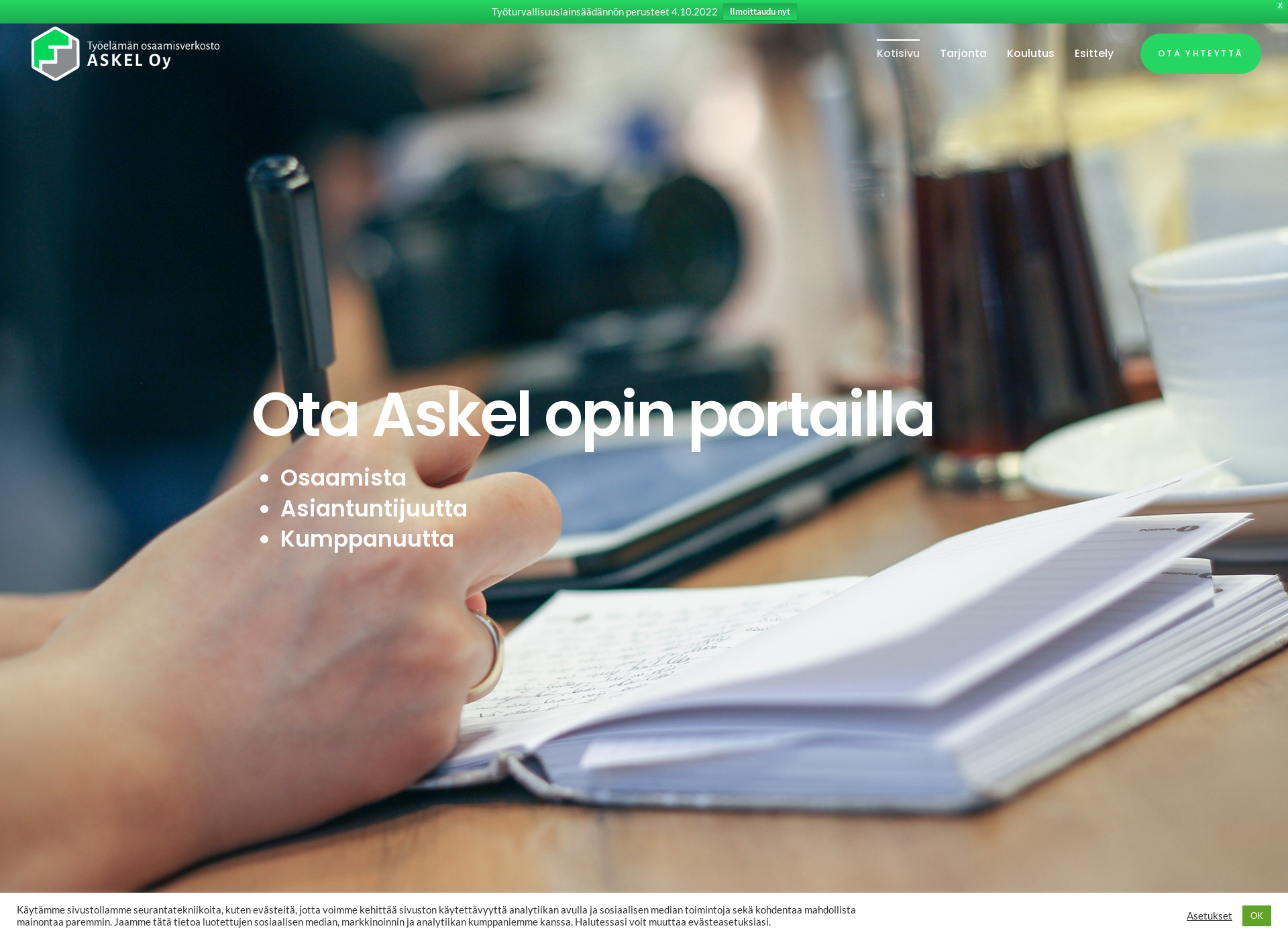 Screenshot for tyoaskel.fi