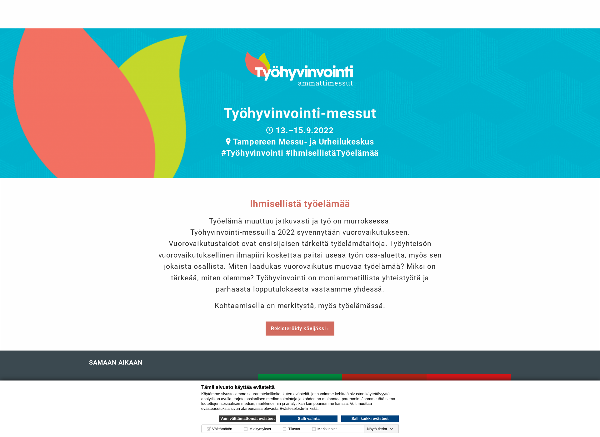 Screenshot for tyohyvinvointimessut.fi