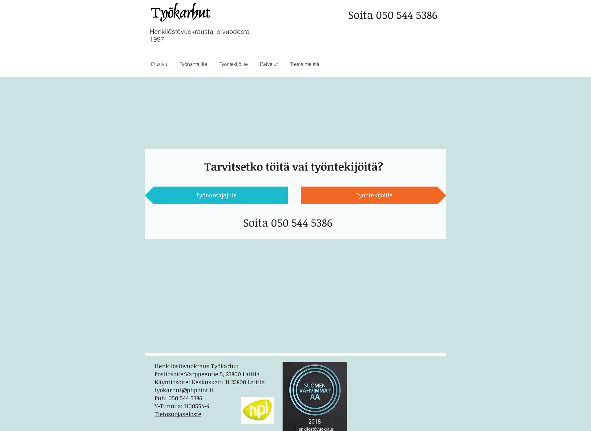 Screenshot for tyokarhut.fi