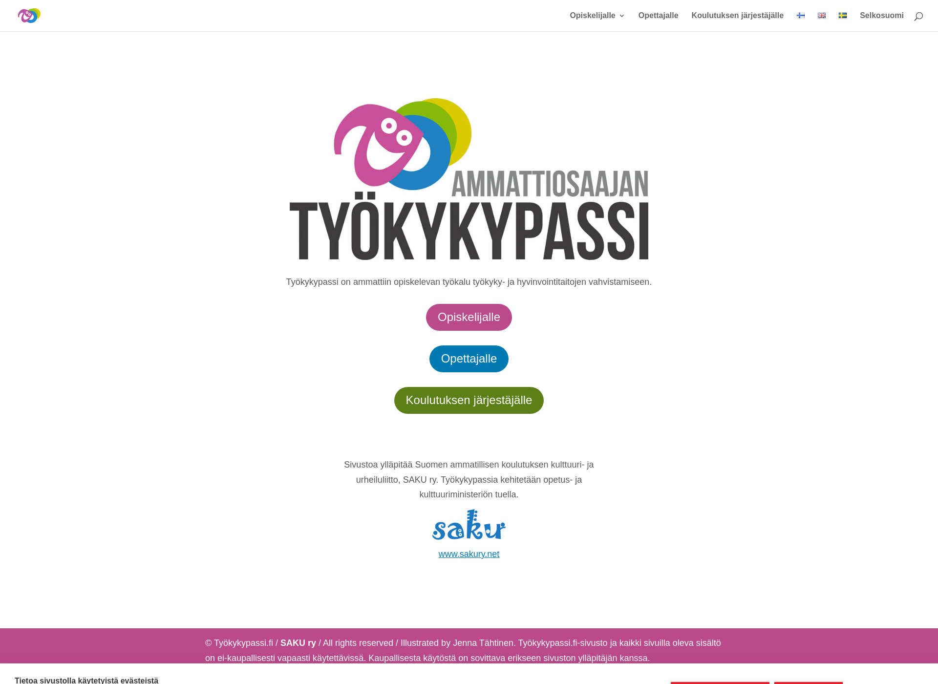 Skärmdump för tyokykypassi.fi