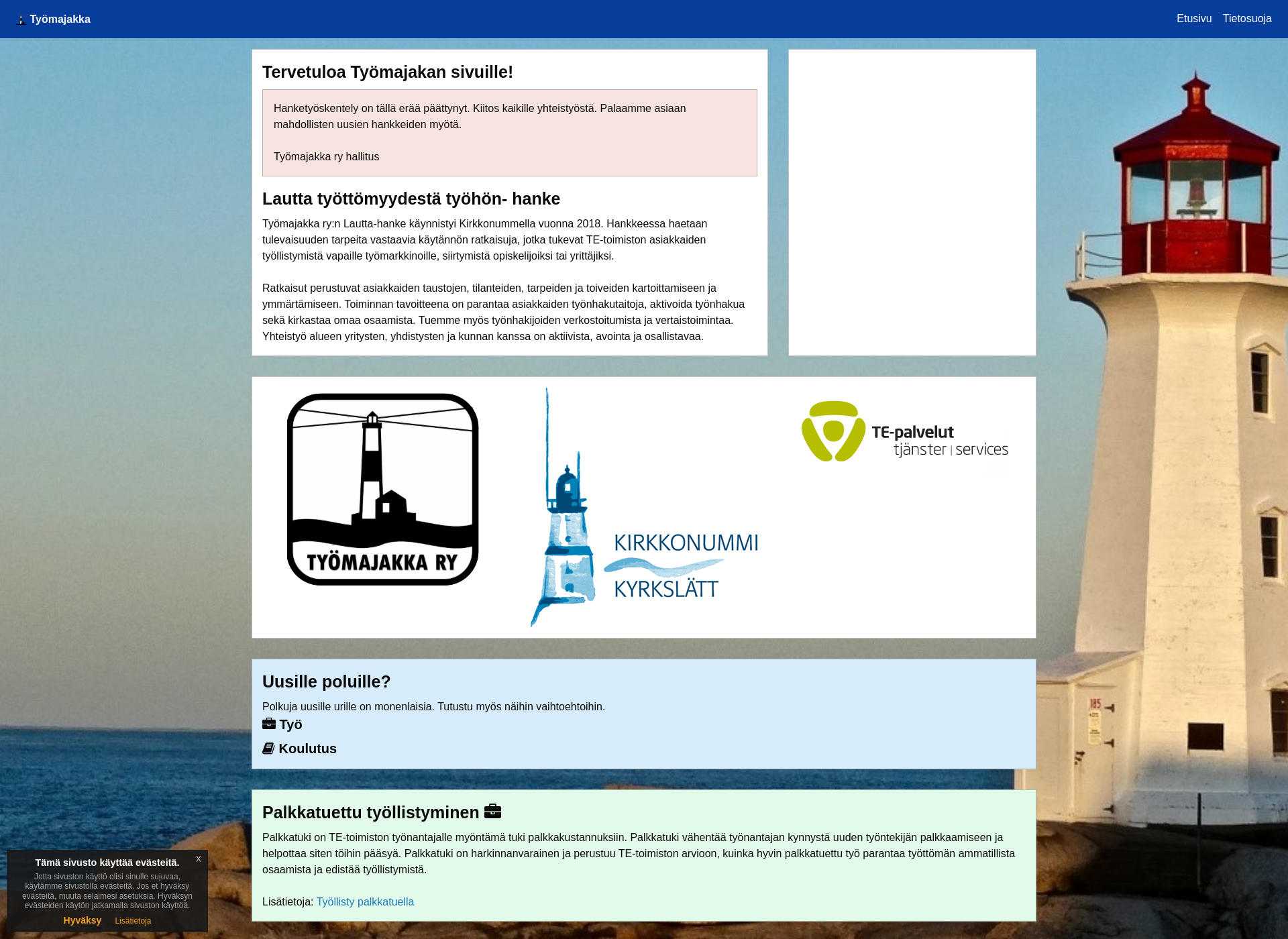 Screenshot for tyomajakka.fi