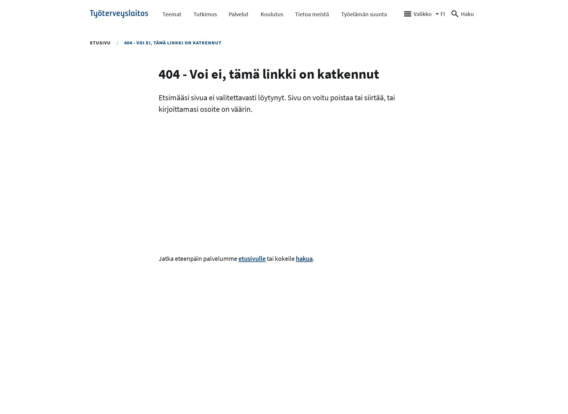 Screenshot for tyoterveydeksi.fi