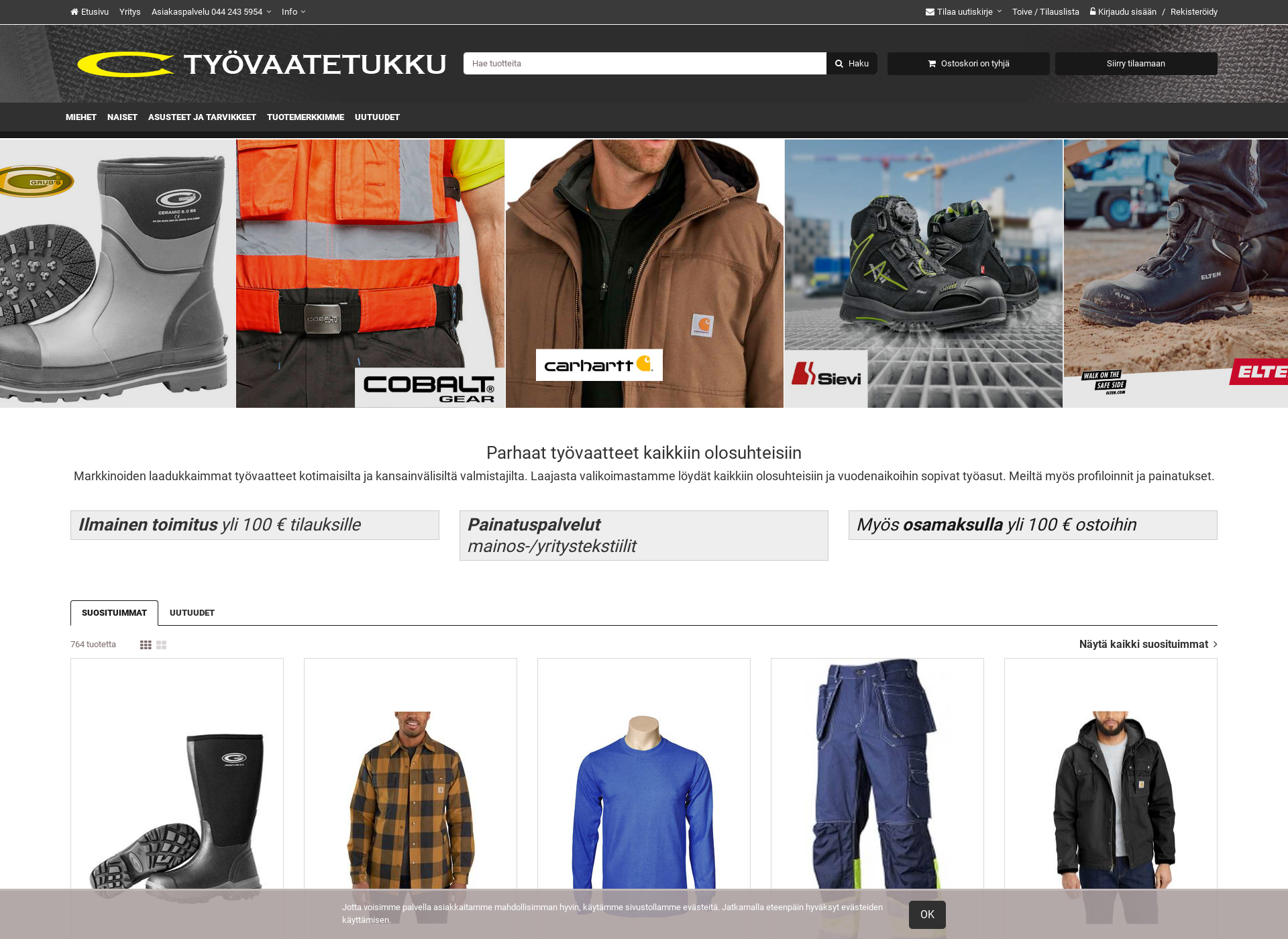 Screenshot for tyovaatetukku.fi