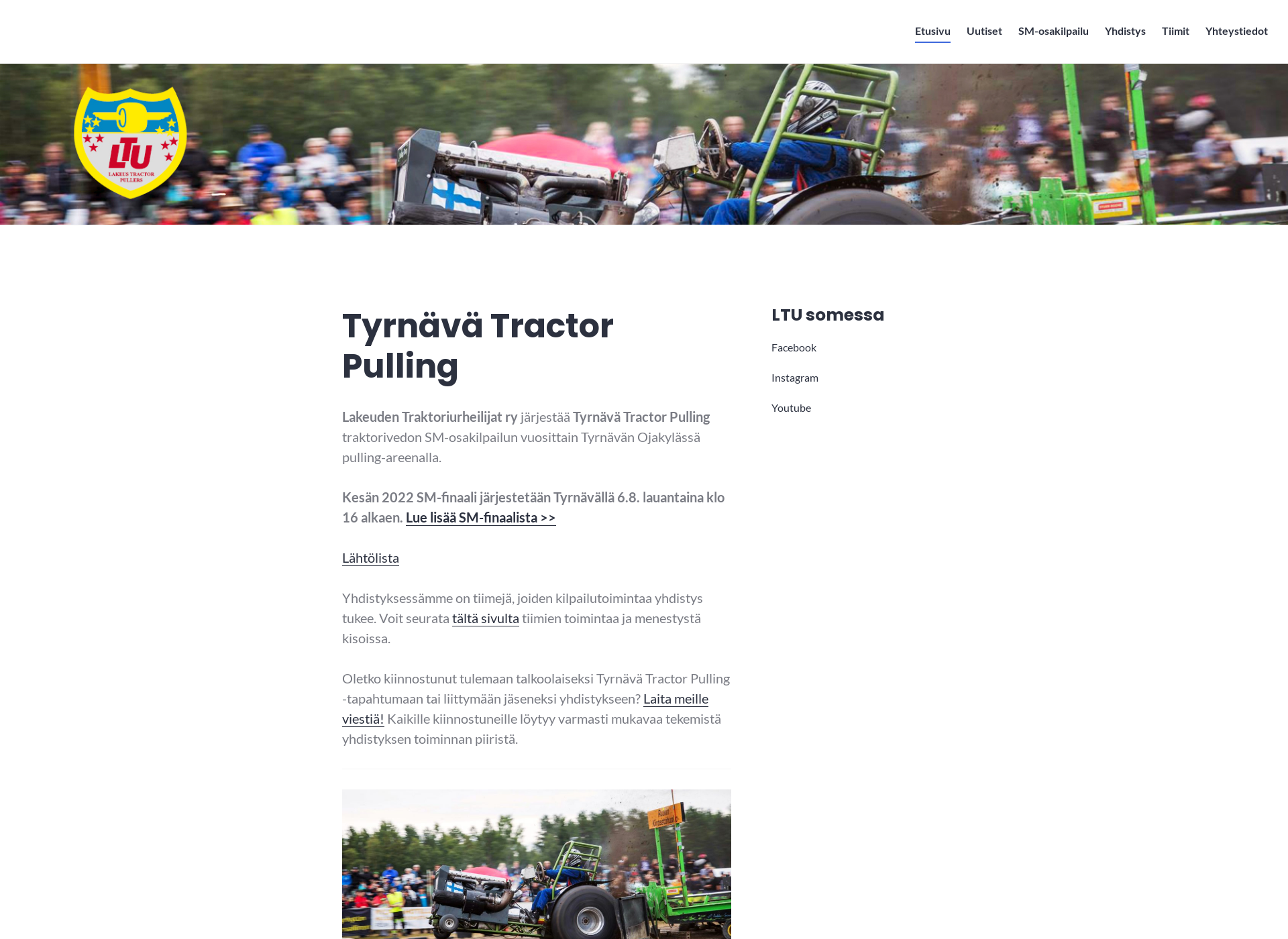 Screenshot for tyrnavatractorpulling.fi