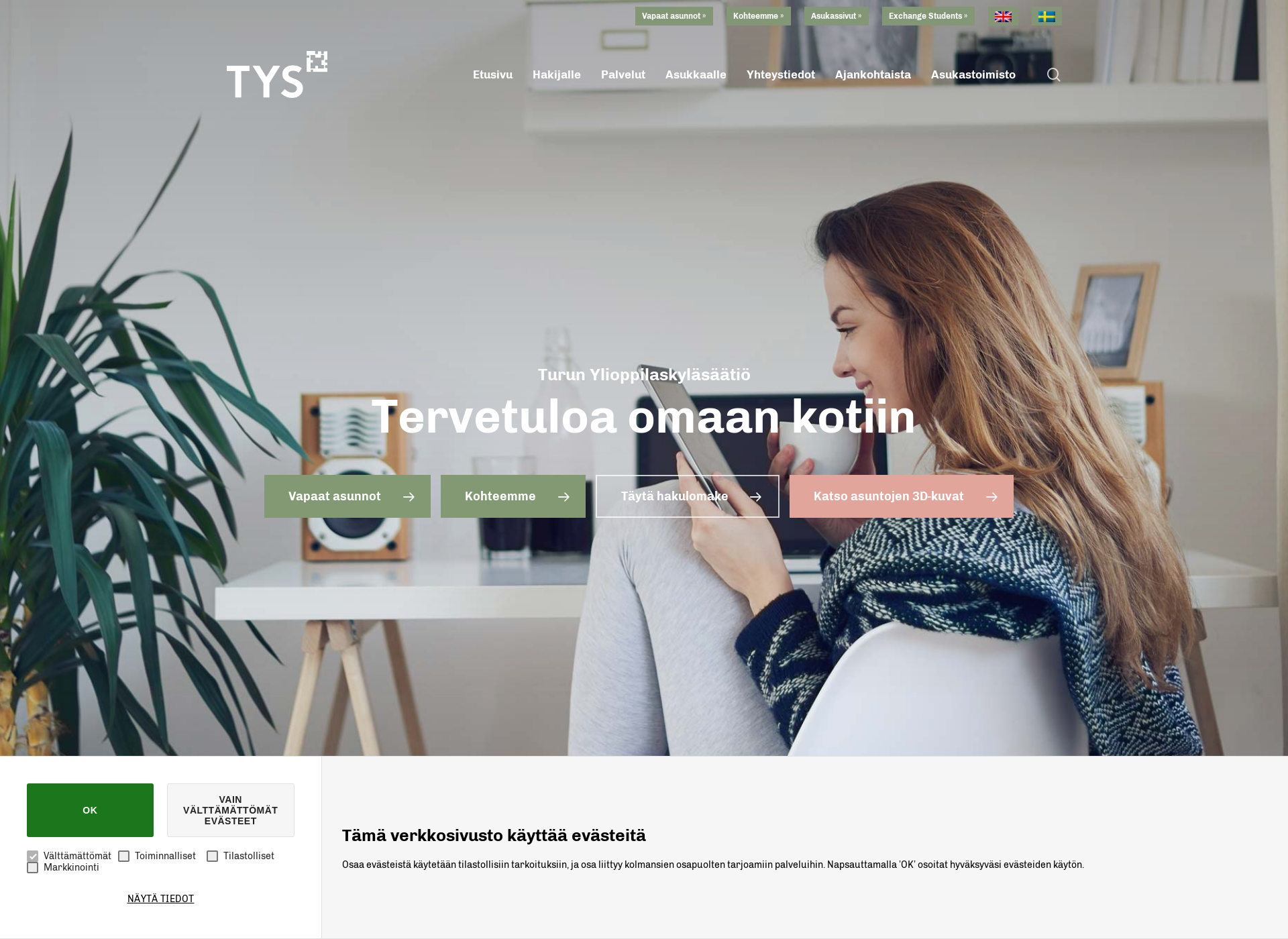 Screenshot for tys.fi