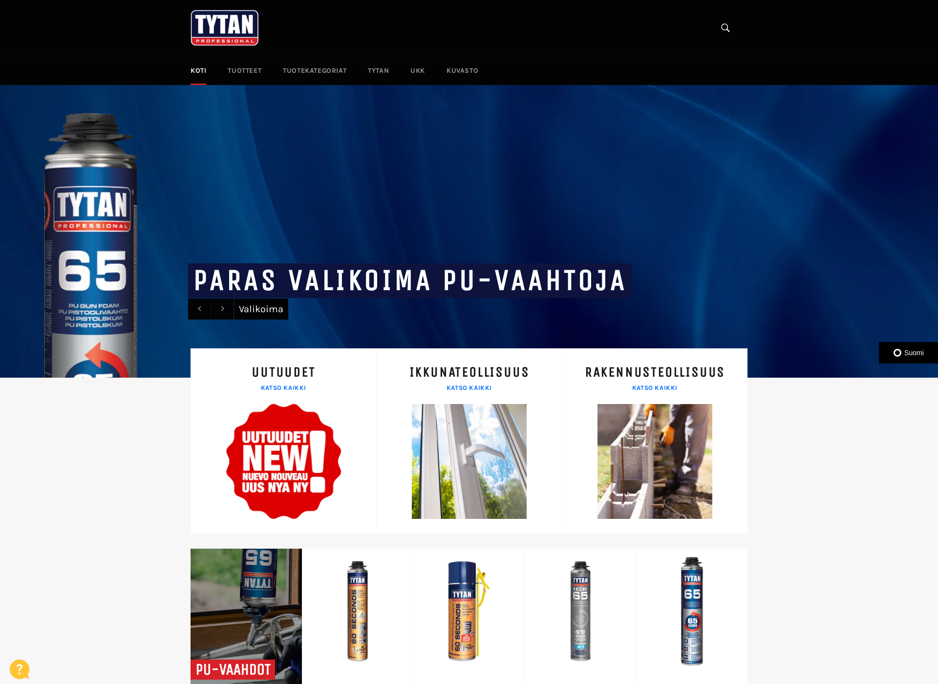 Screenshot for tytan.fi