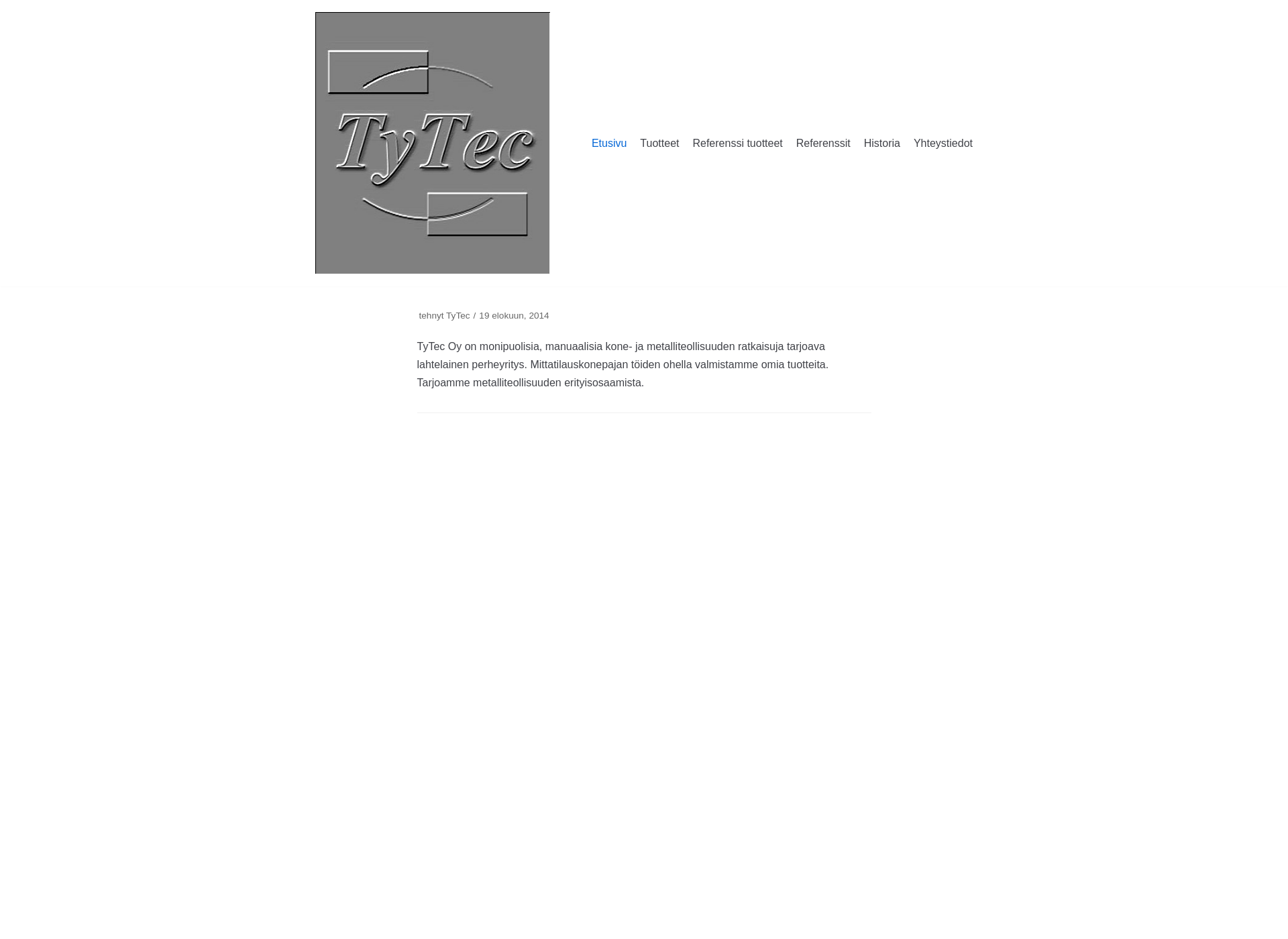 Screenshot for tytec.fi