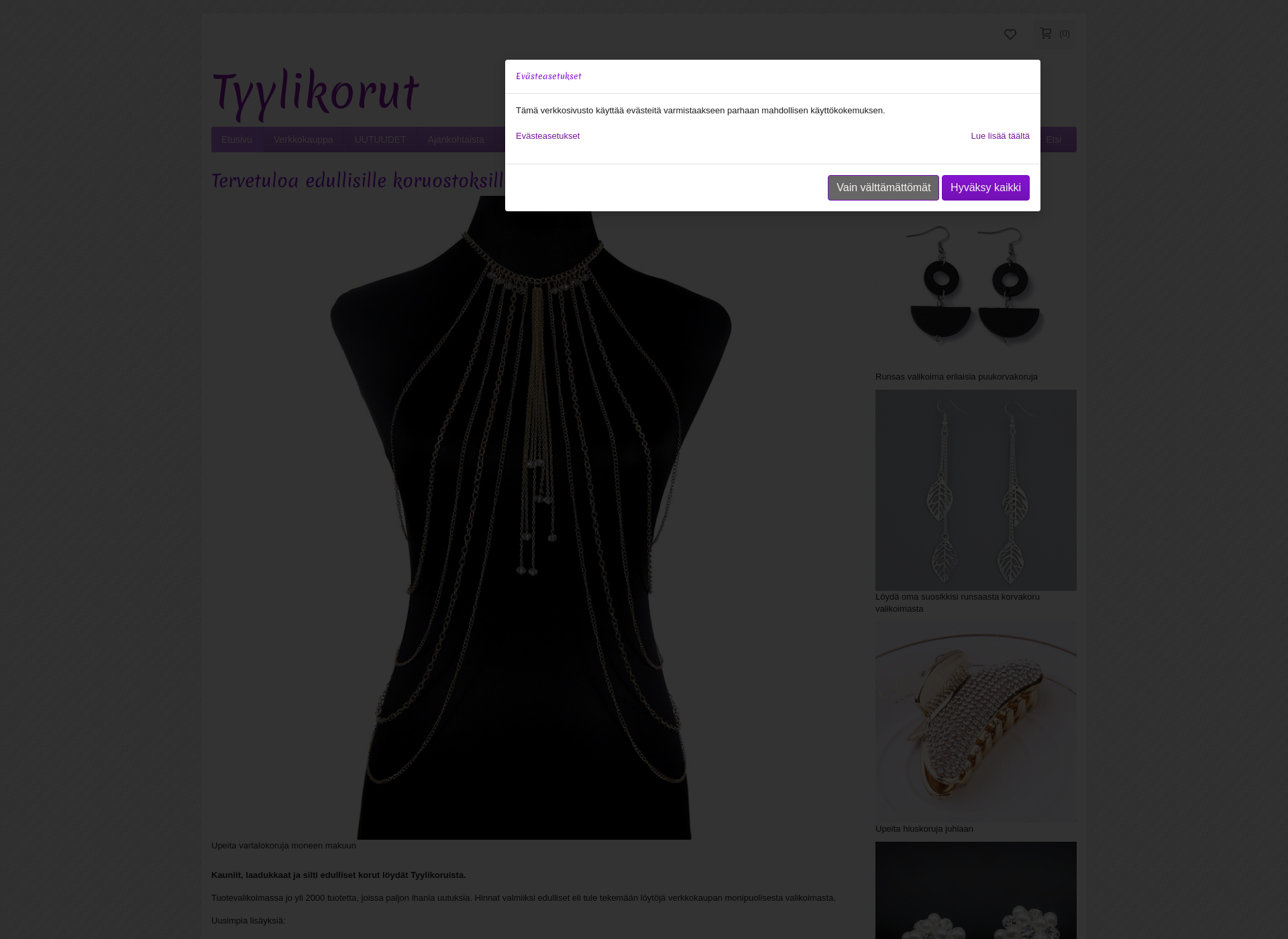 Screenshot for tyylikorut.fi