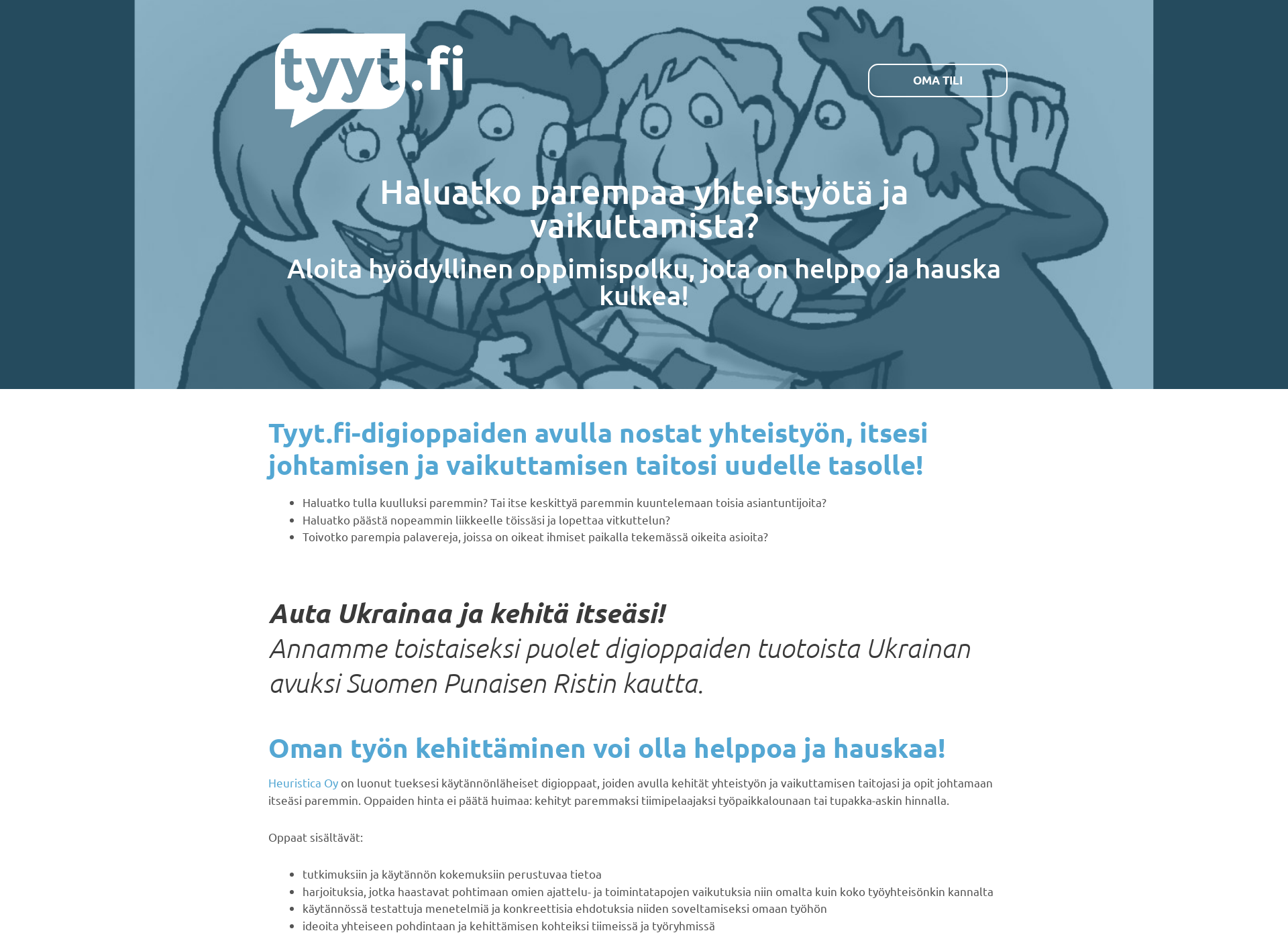 Skärmdump för tyyt.fi