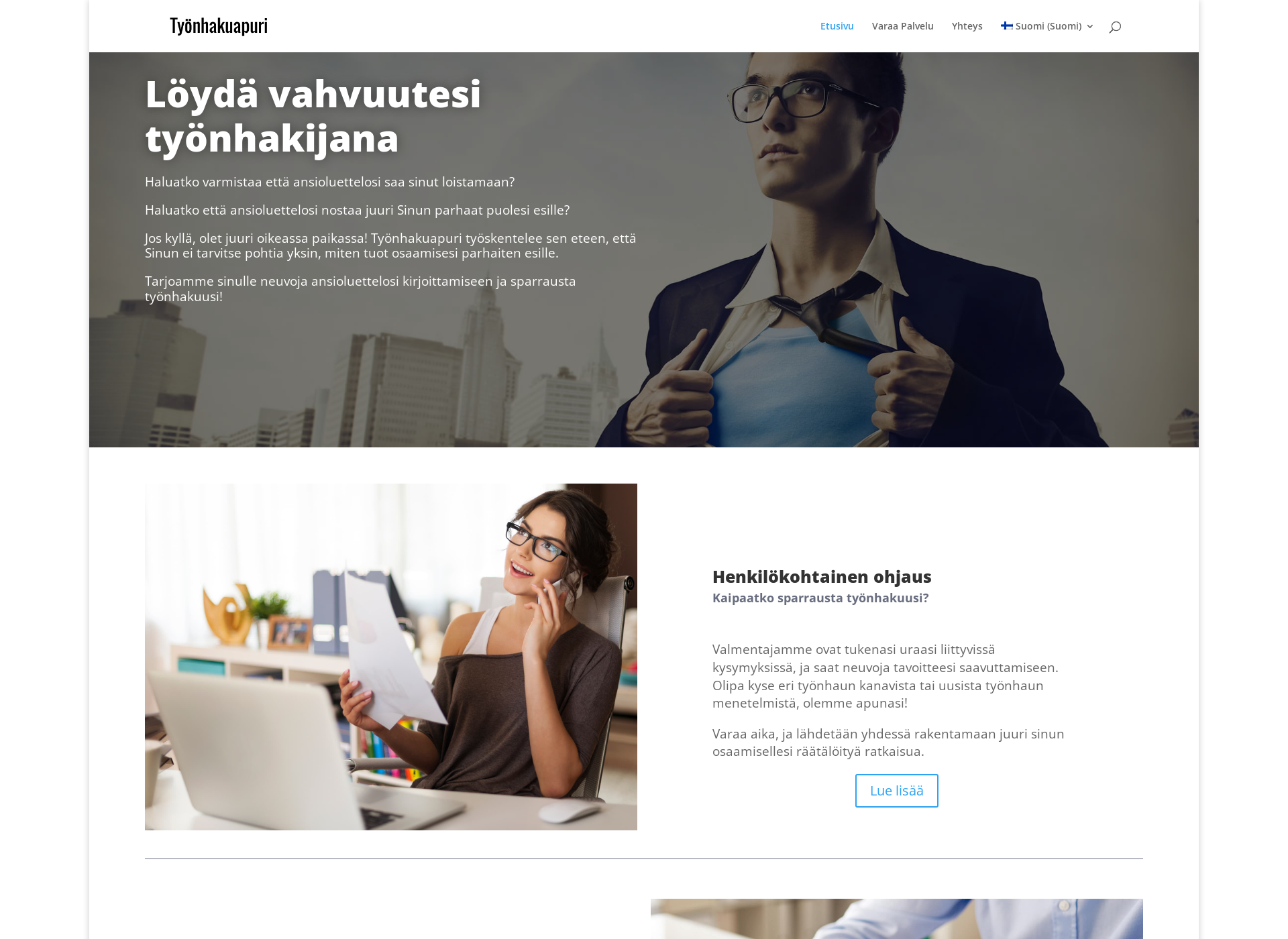 Screenshot for työnhakuapuri.fi