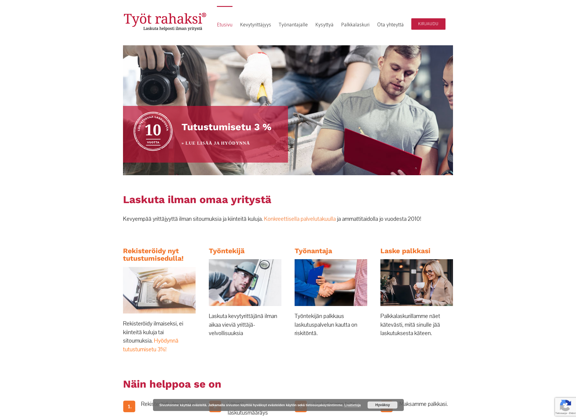 Screenshot for työrahaksi.fi