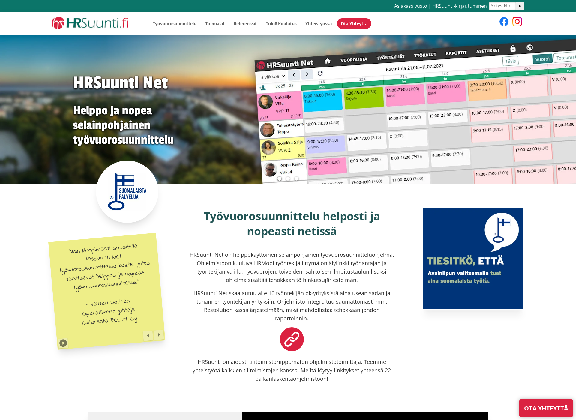 Screenshot for työvuorolista.fi