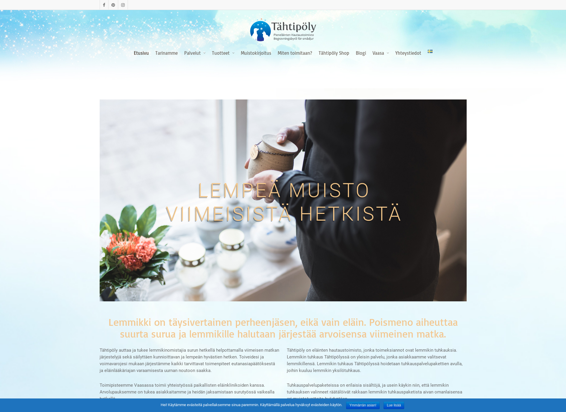 Screenshot for tähtipöly.fi