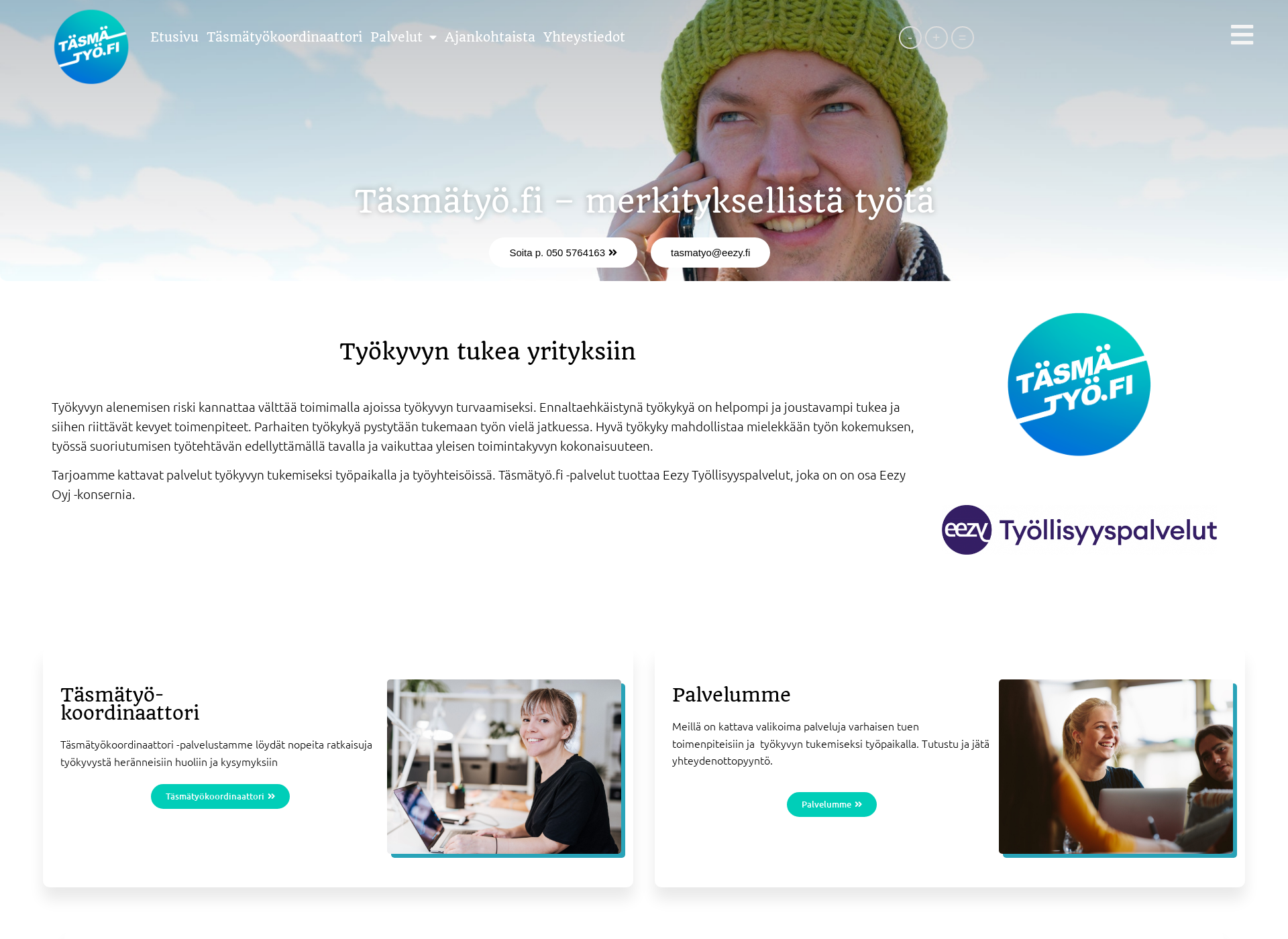 Screenshot for täsmätyö.fi