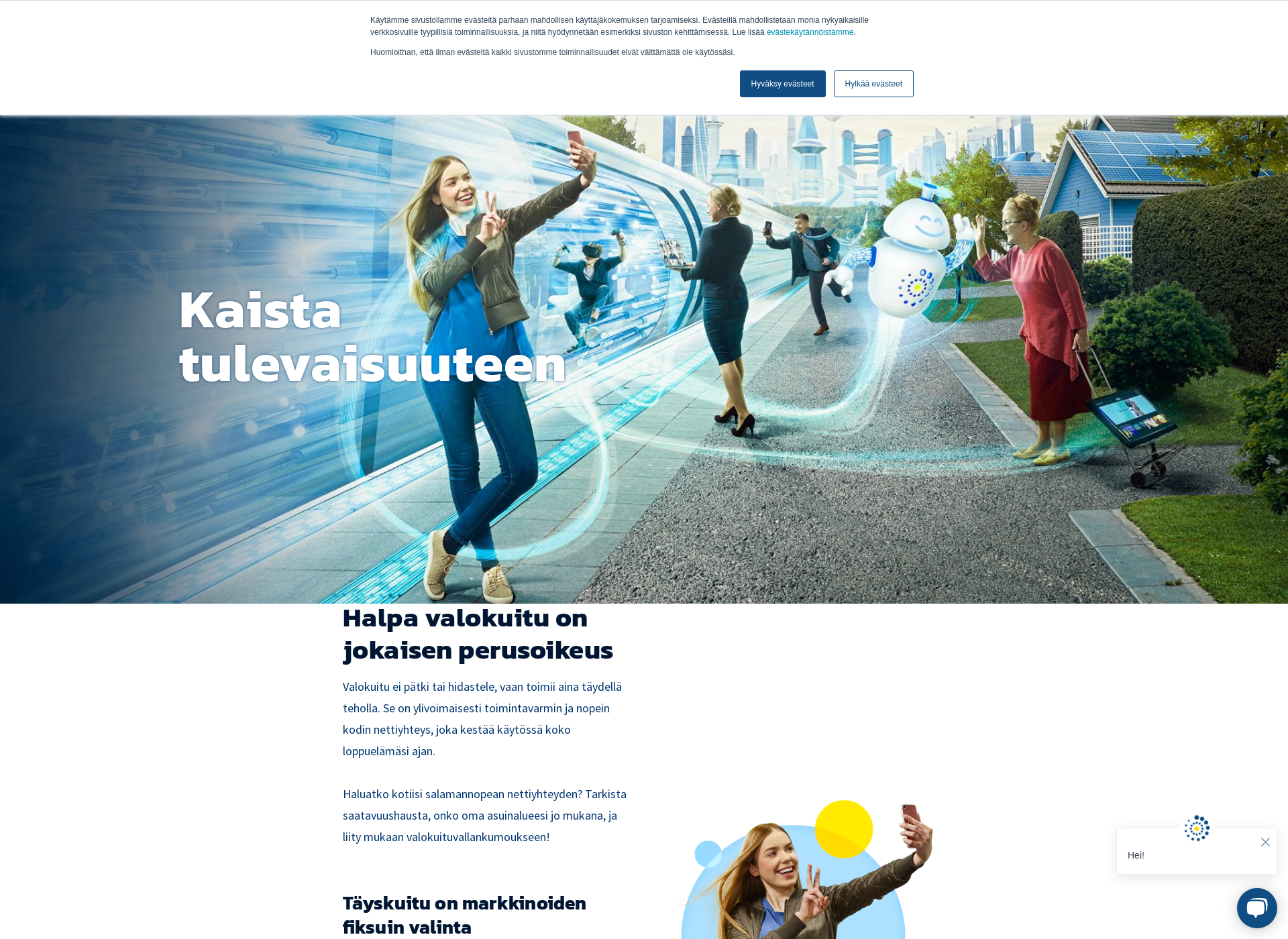 Skärmdump för täyskuitu.fi