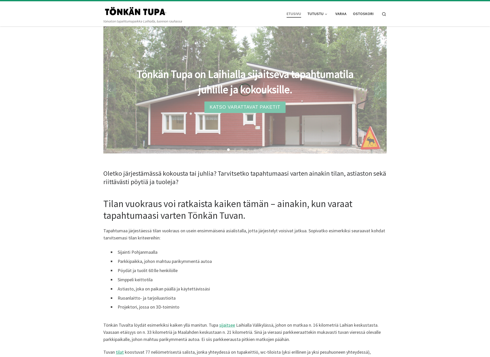 Screenshot for tönkäntupa.fi